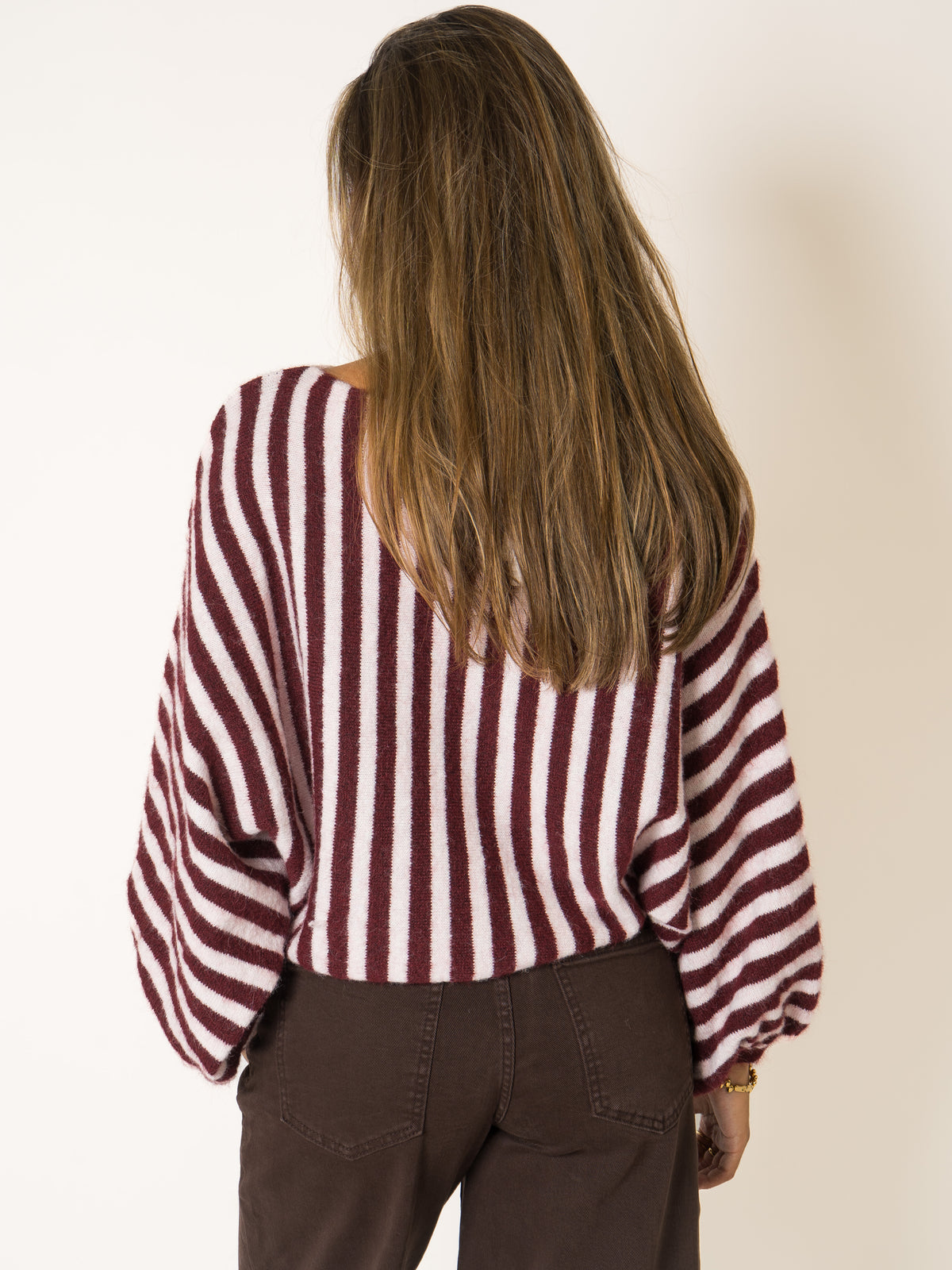 Cute In Knit Striped Sweater