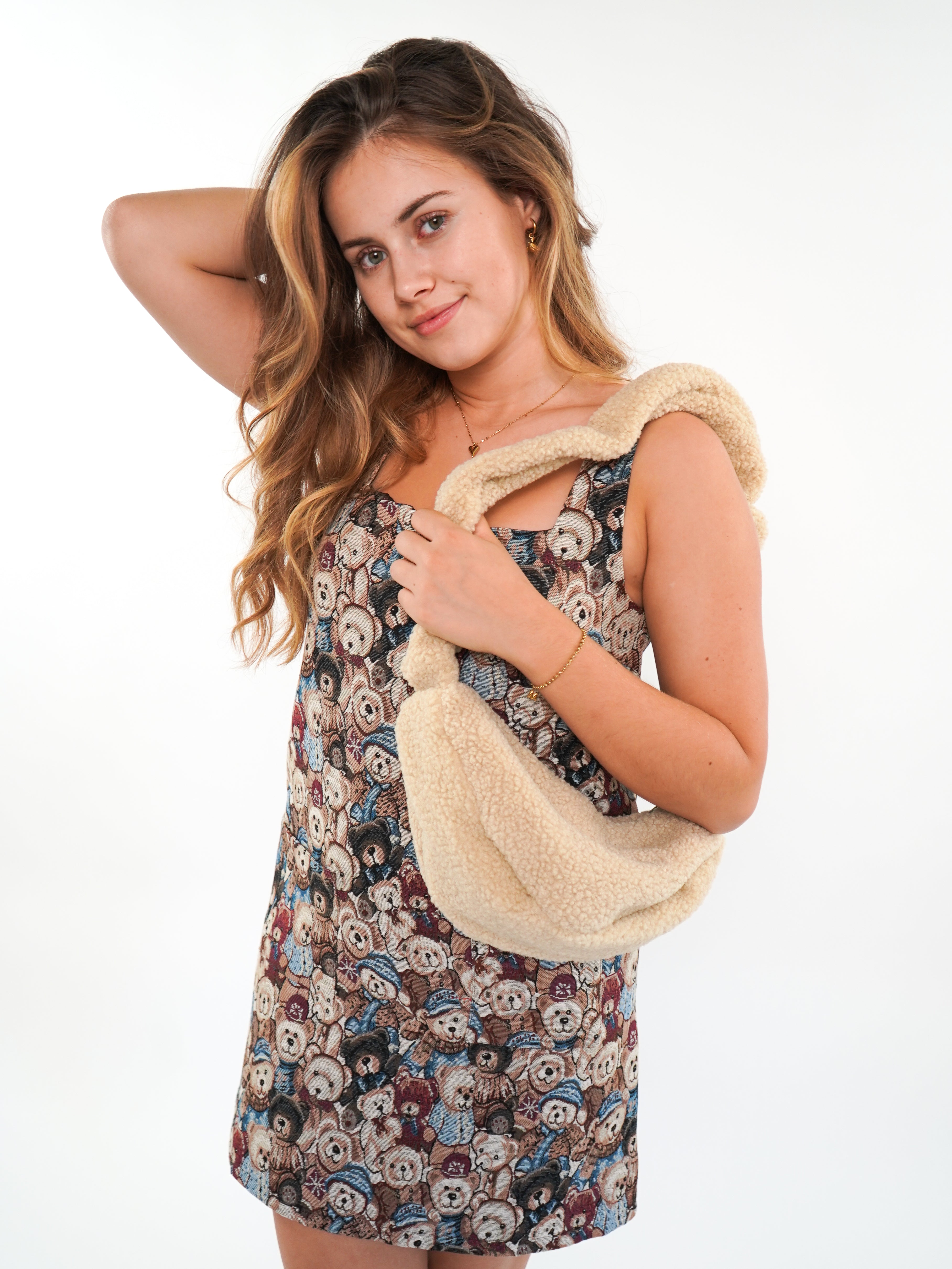 Teddy Crossbody Bag - Creme