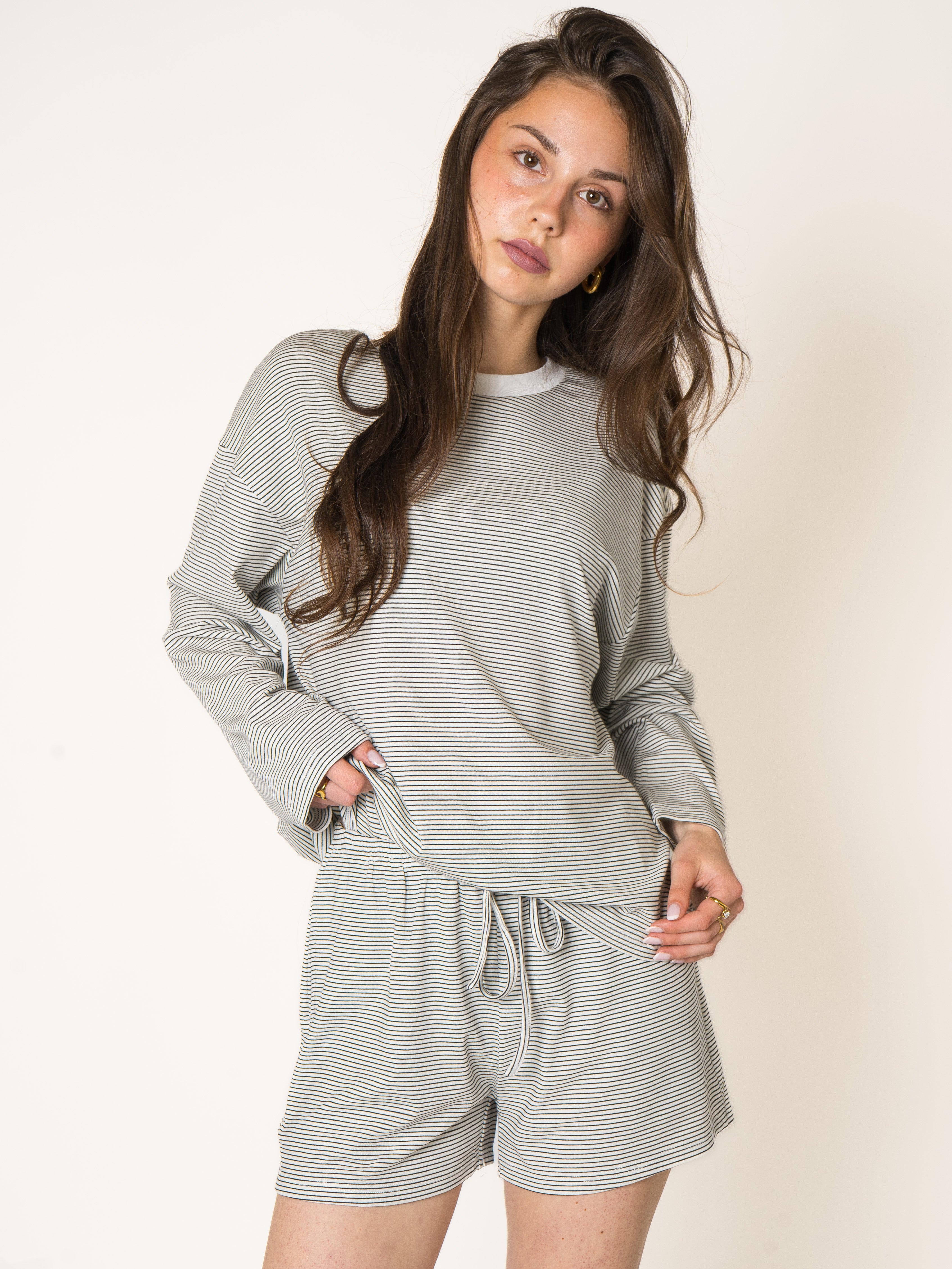 Thin Stripes Comfy Shorts