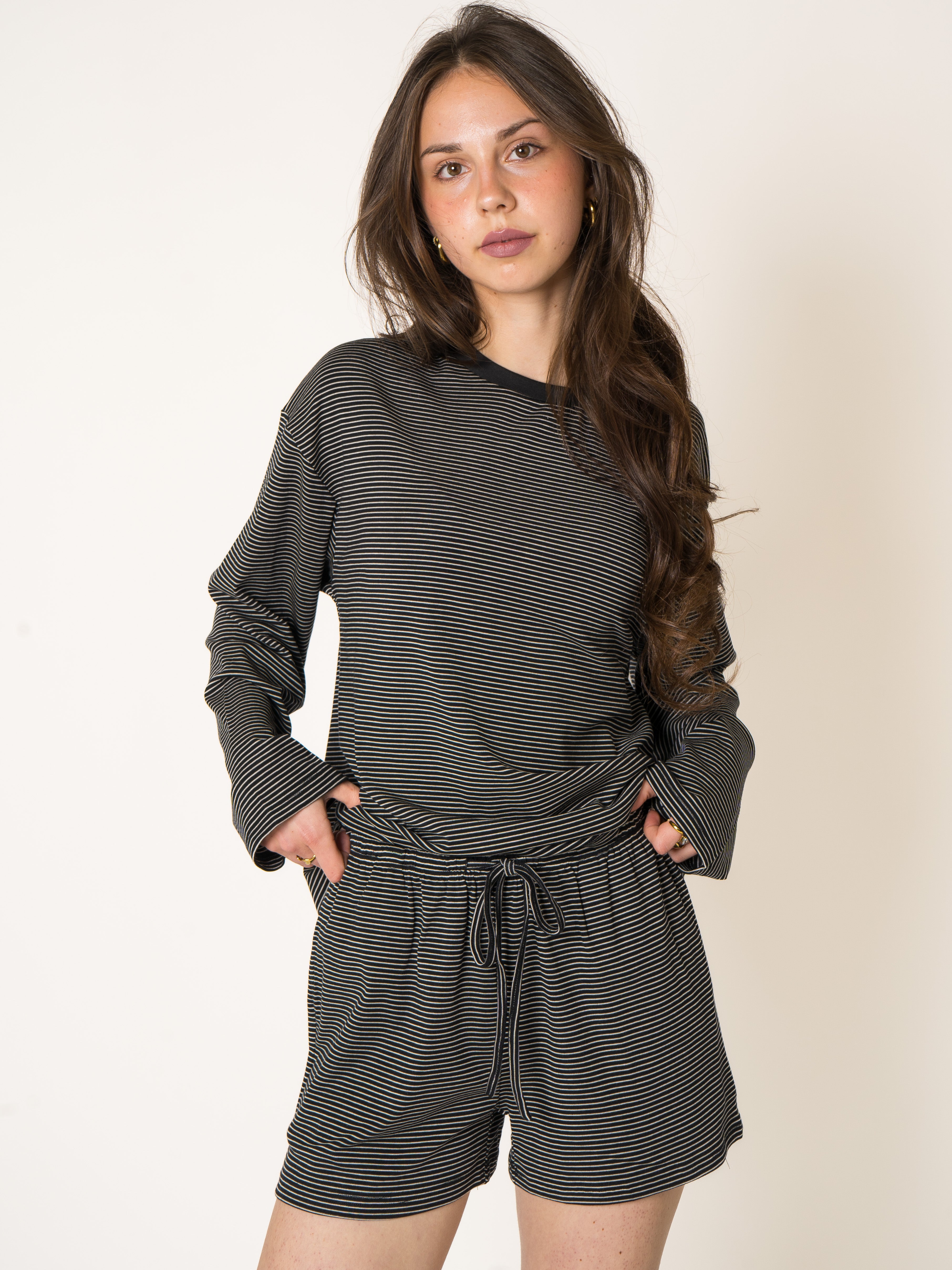 Thin Stripes Comfy Shorts