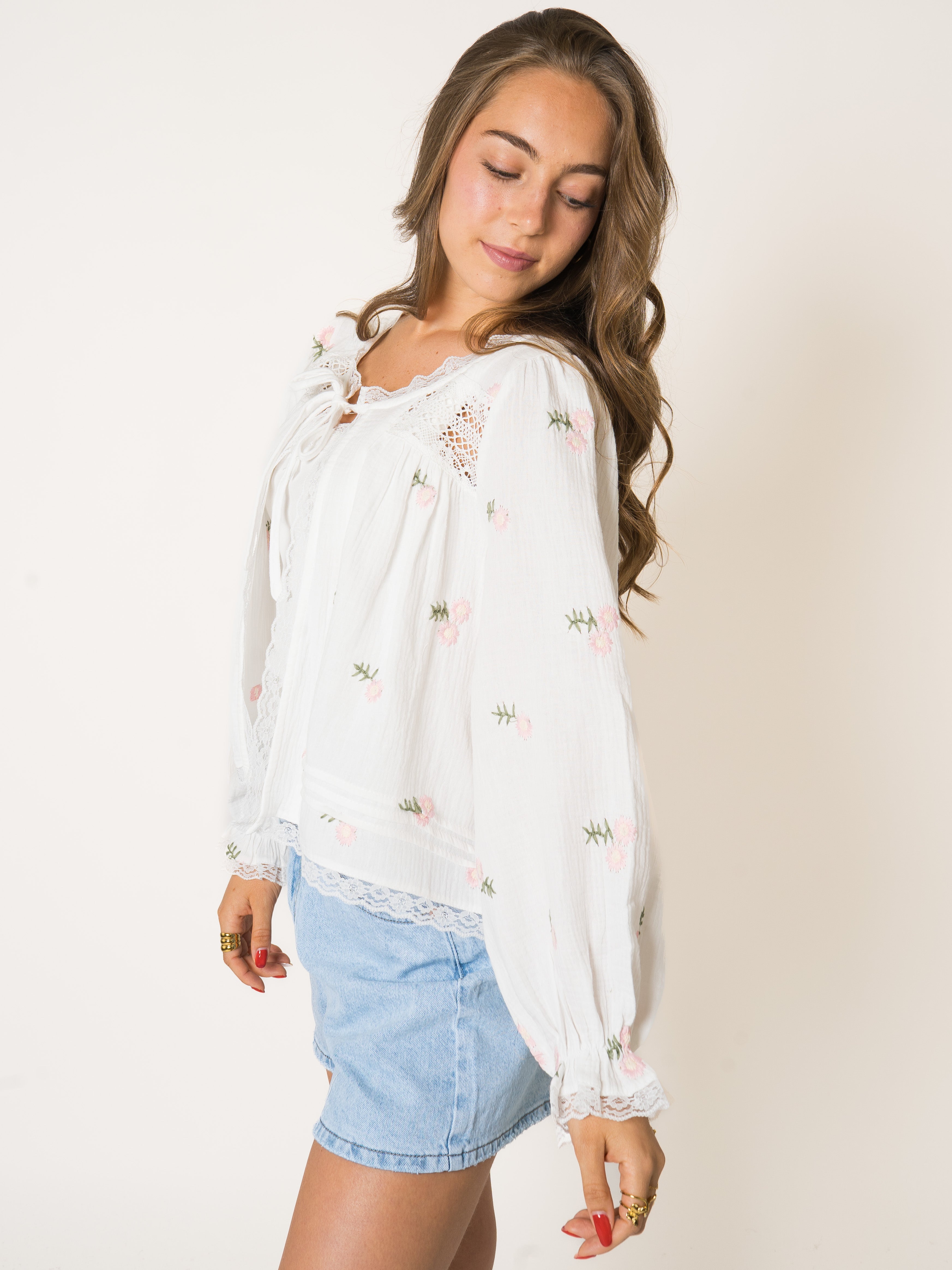 Flower Garden Musselin Cardigan