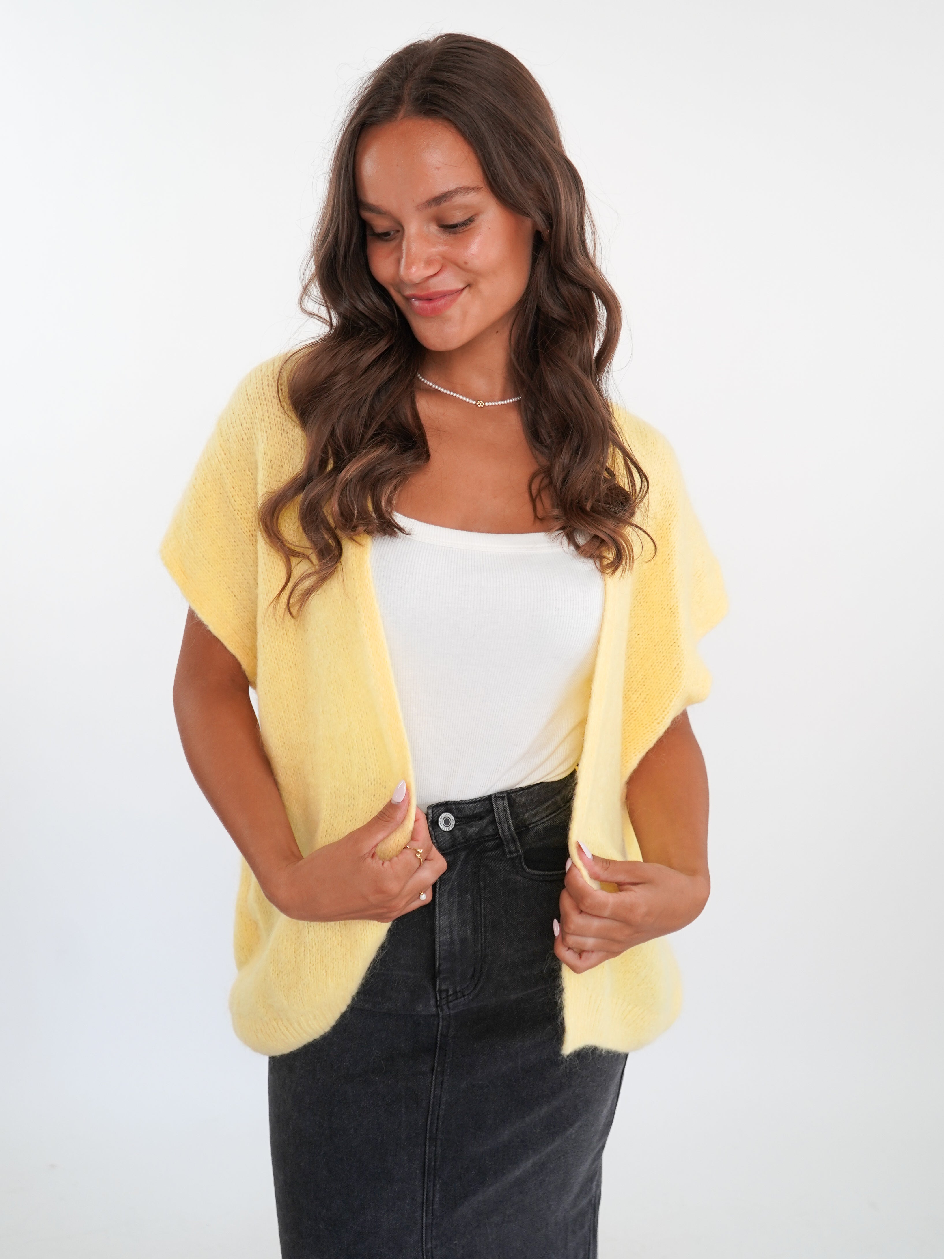 Cardigan Weste Gloria - Gelb