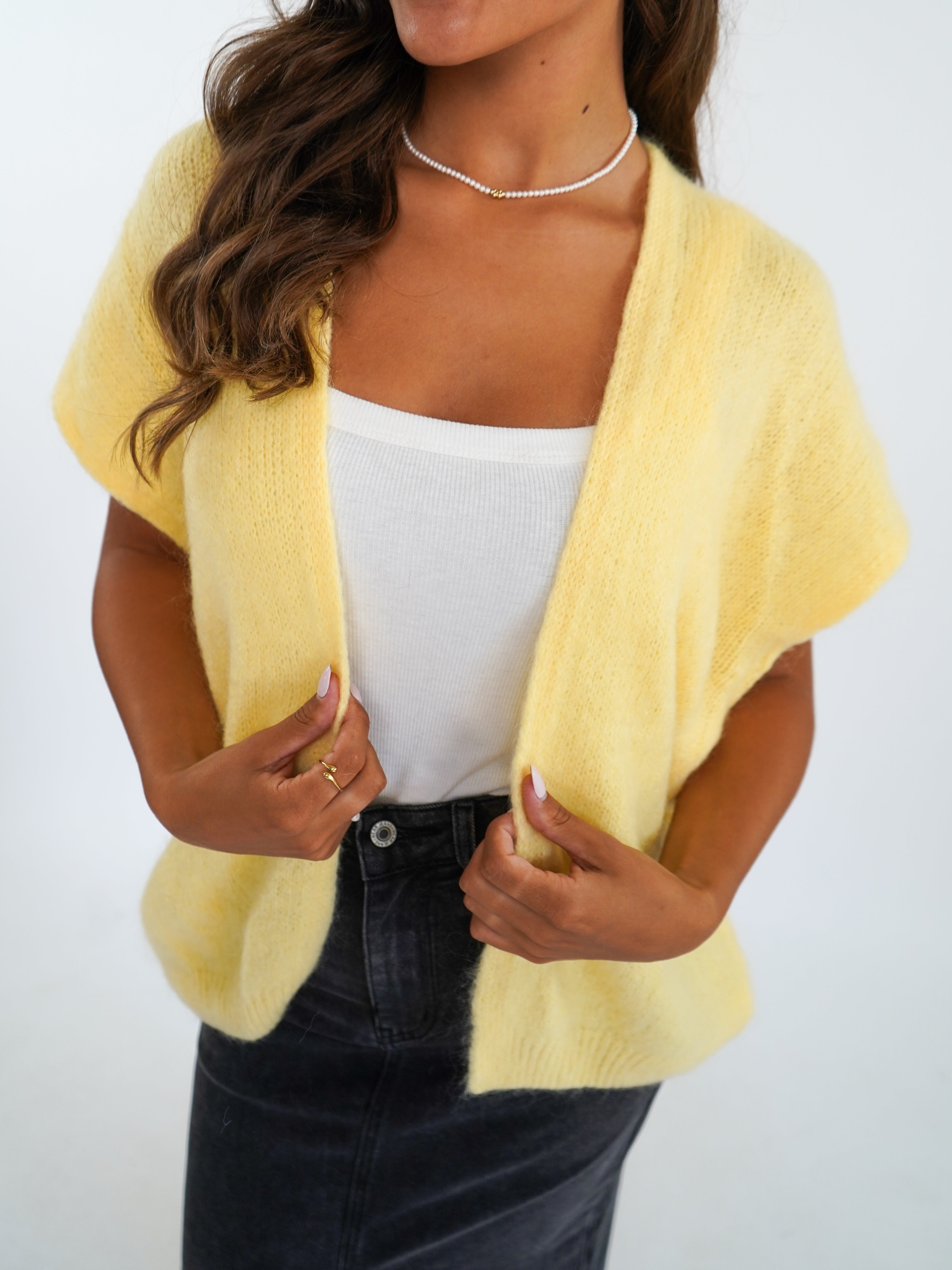 Cardigan Weste Gloria - Gelb