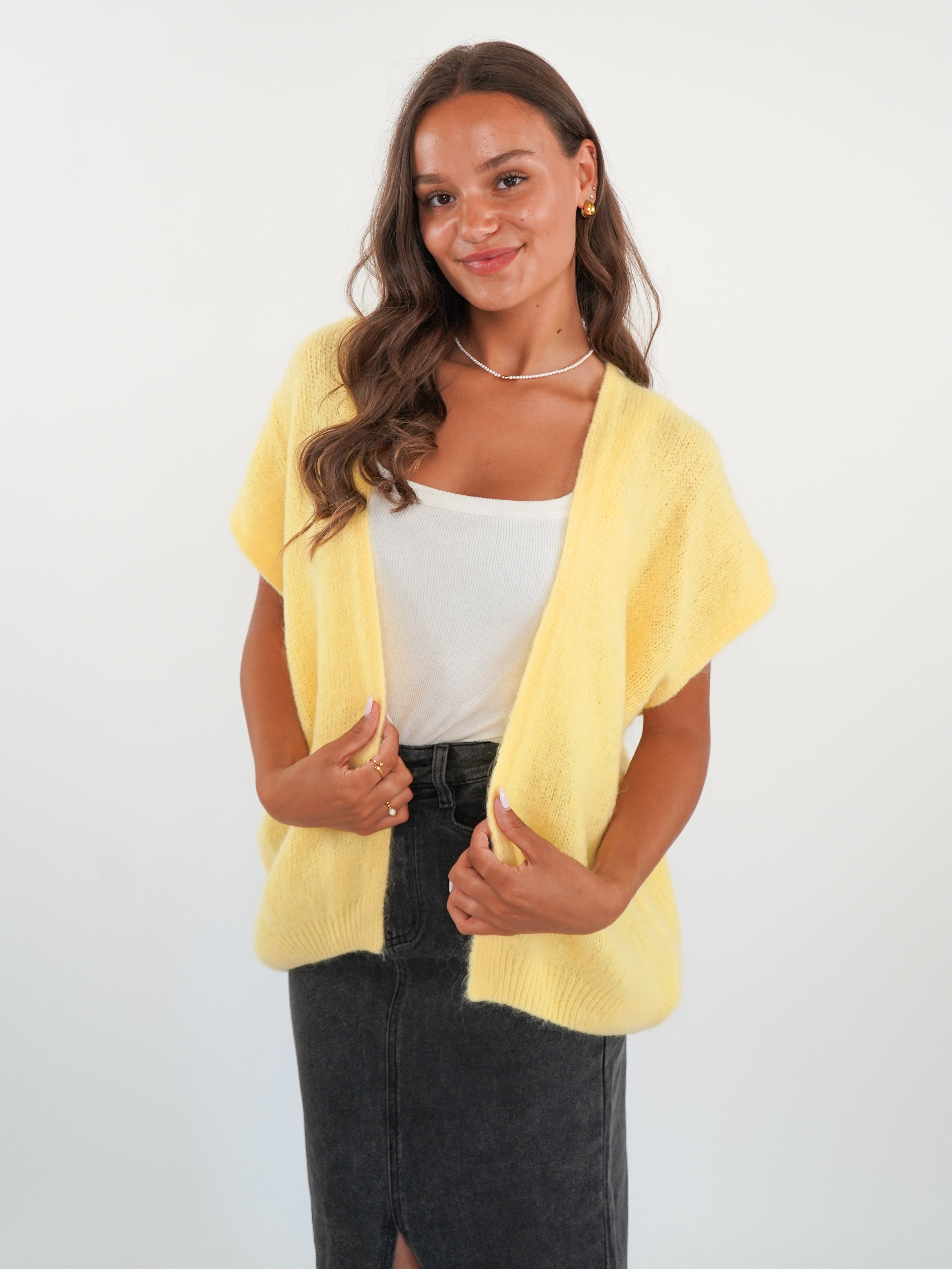 Cardigan Weste Gloria - Gelb