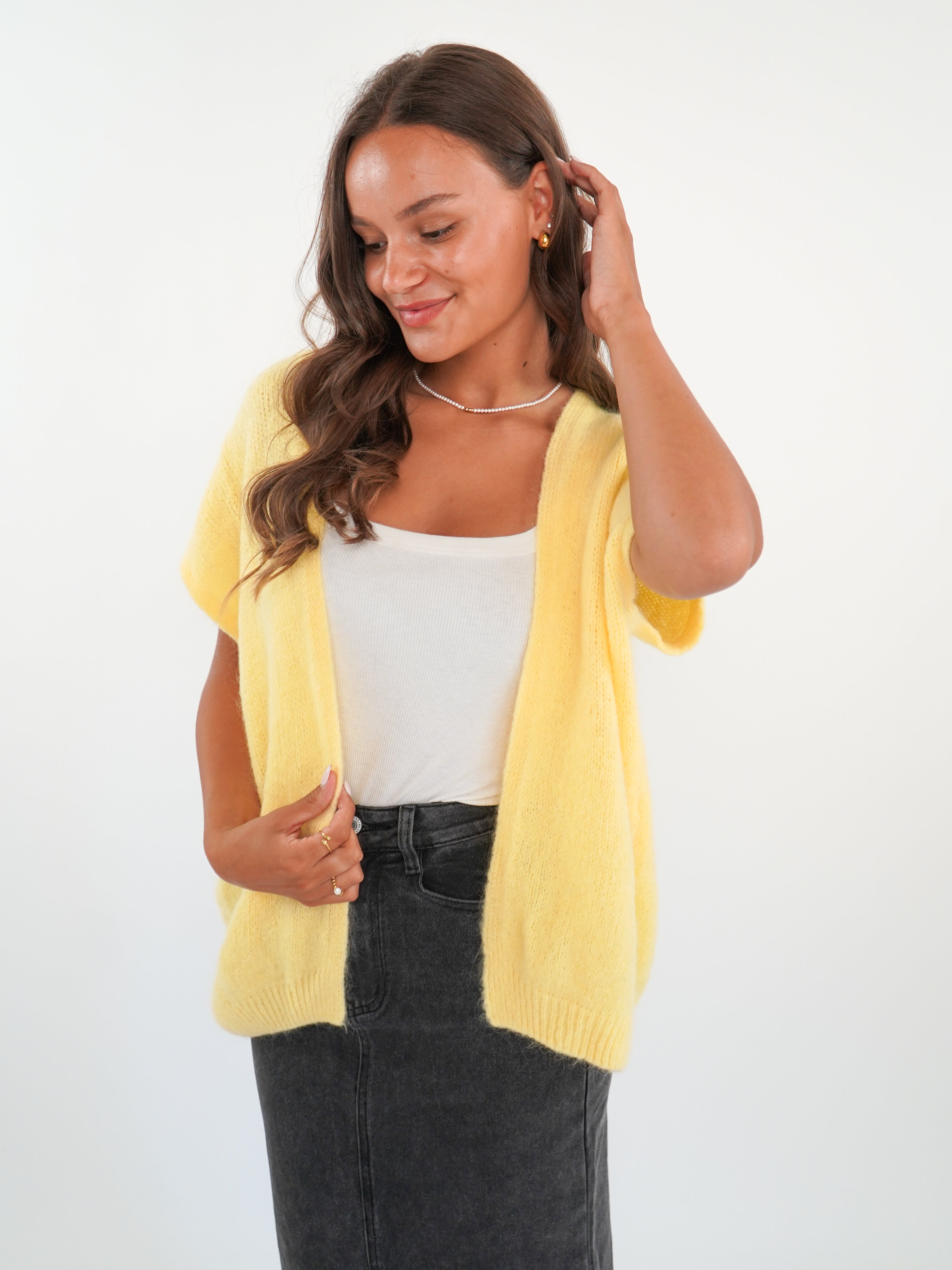 Cardigan Weste Gloria - Gelb