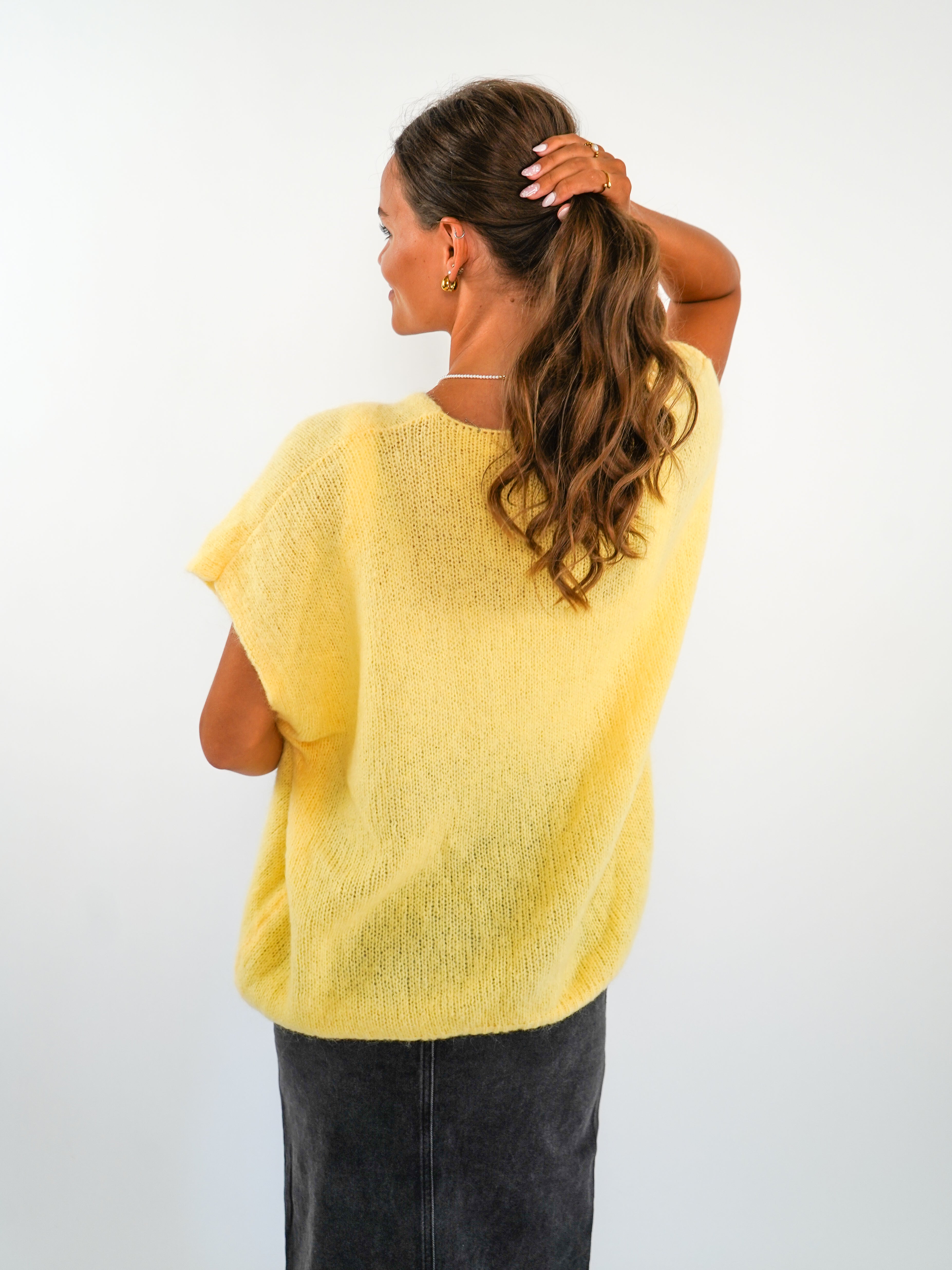 Cardigan Weste Gloria - Gelb