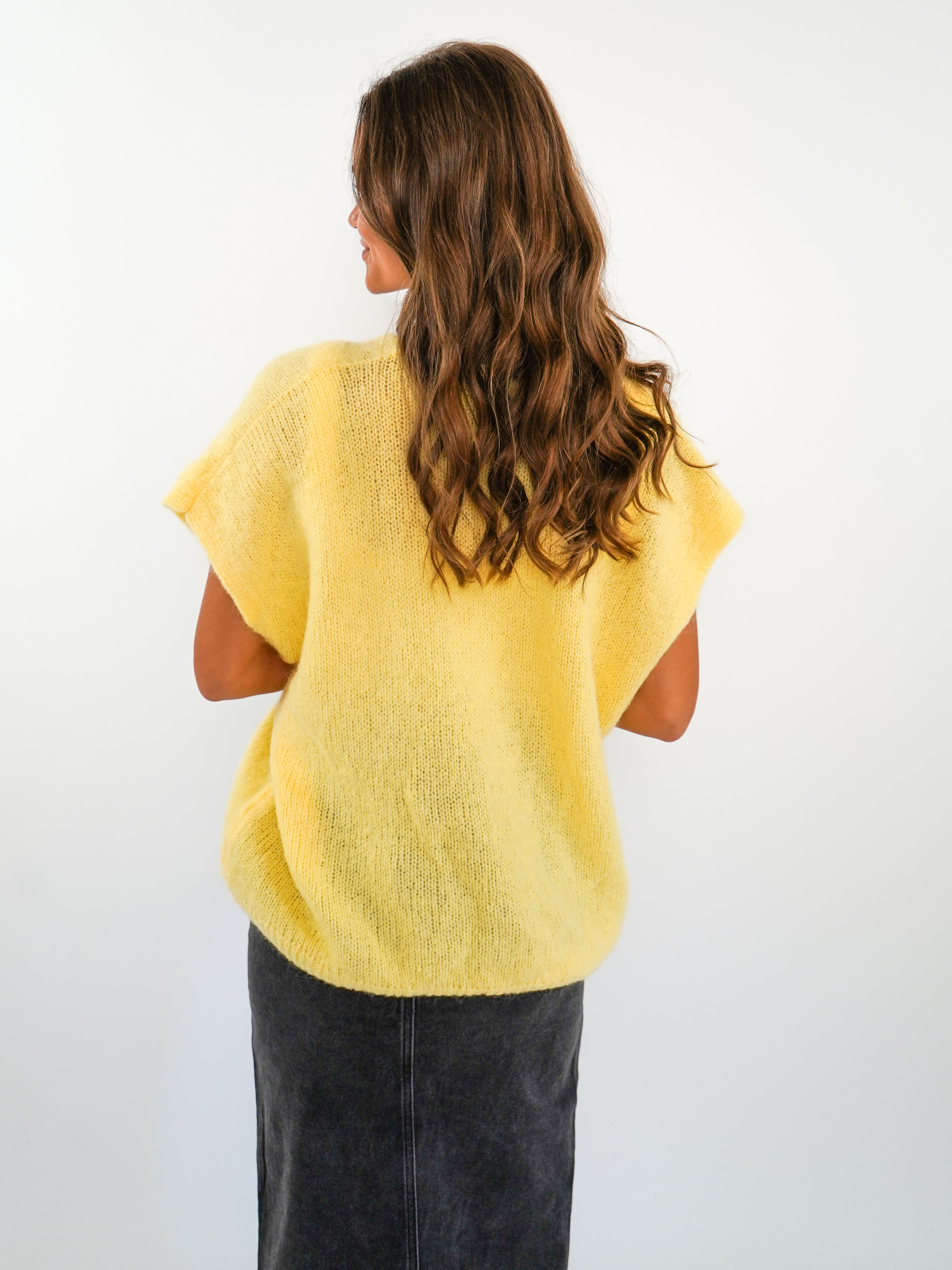 Cardigan Weste Gloria - Gelb