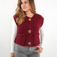 Kurzarm Strickweste Elena - Bordeaux