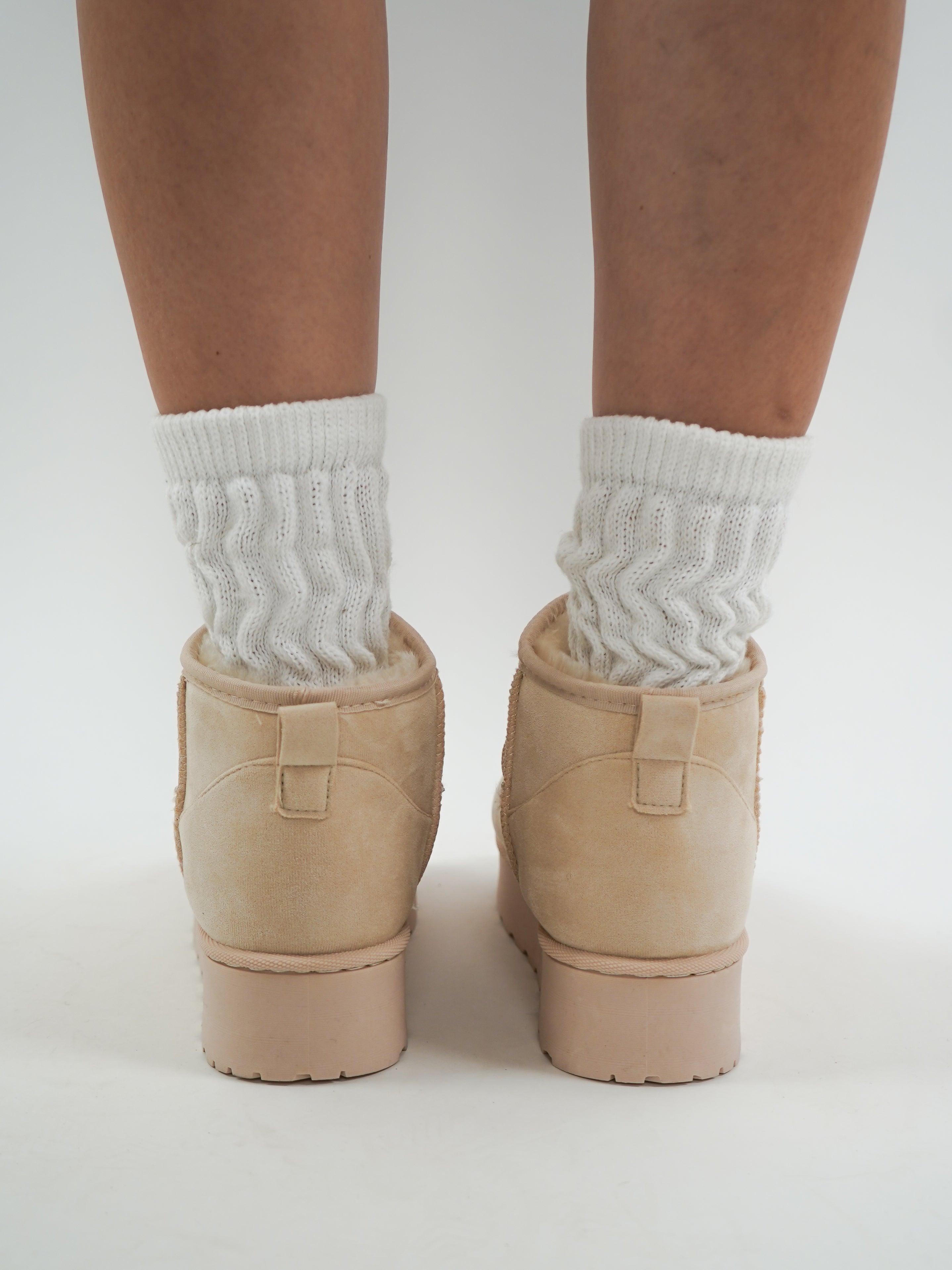 Classic Mini Boots - Light Beige