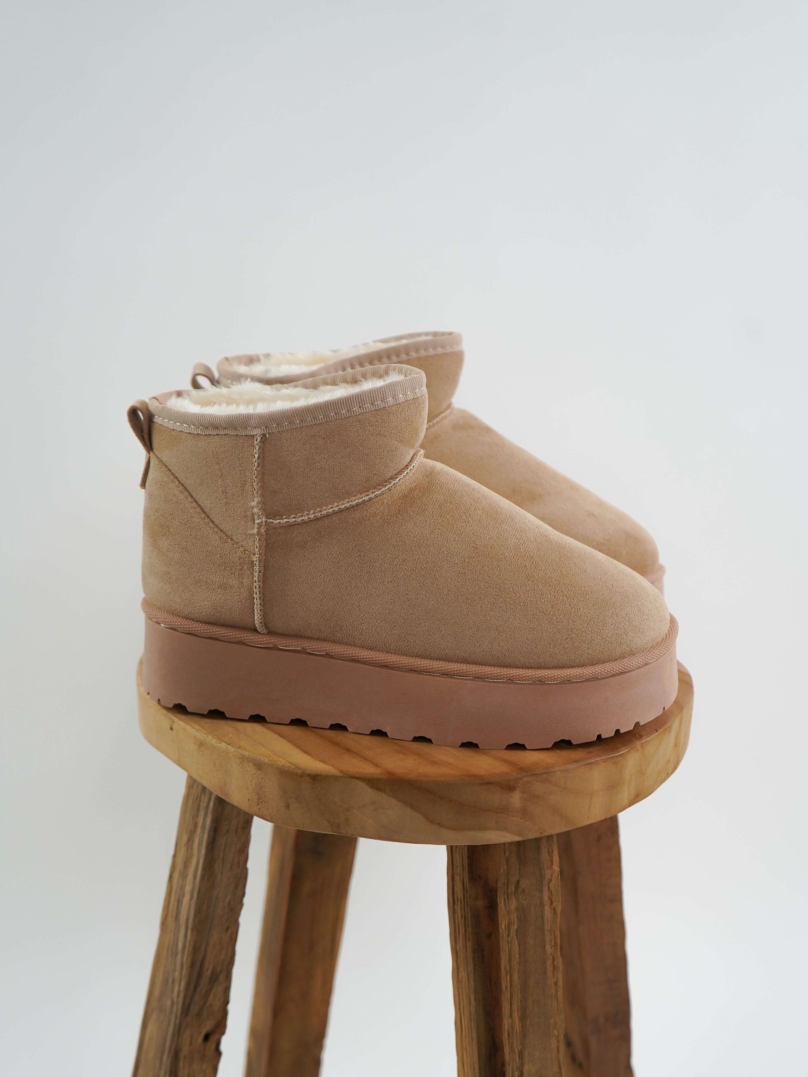 Classic Mini Boots - Beige