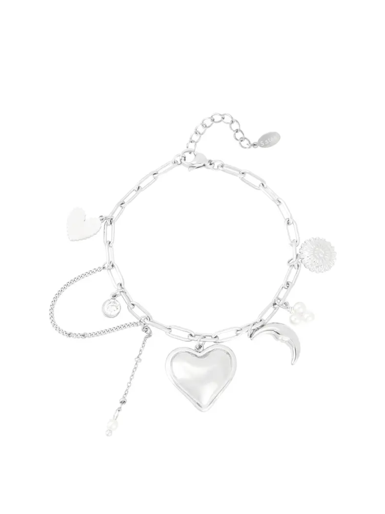 Charms Armband Tara  – Gold Silber