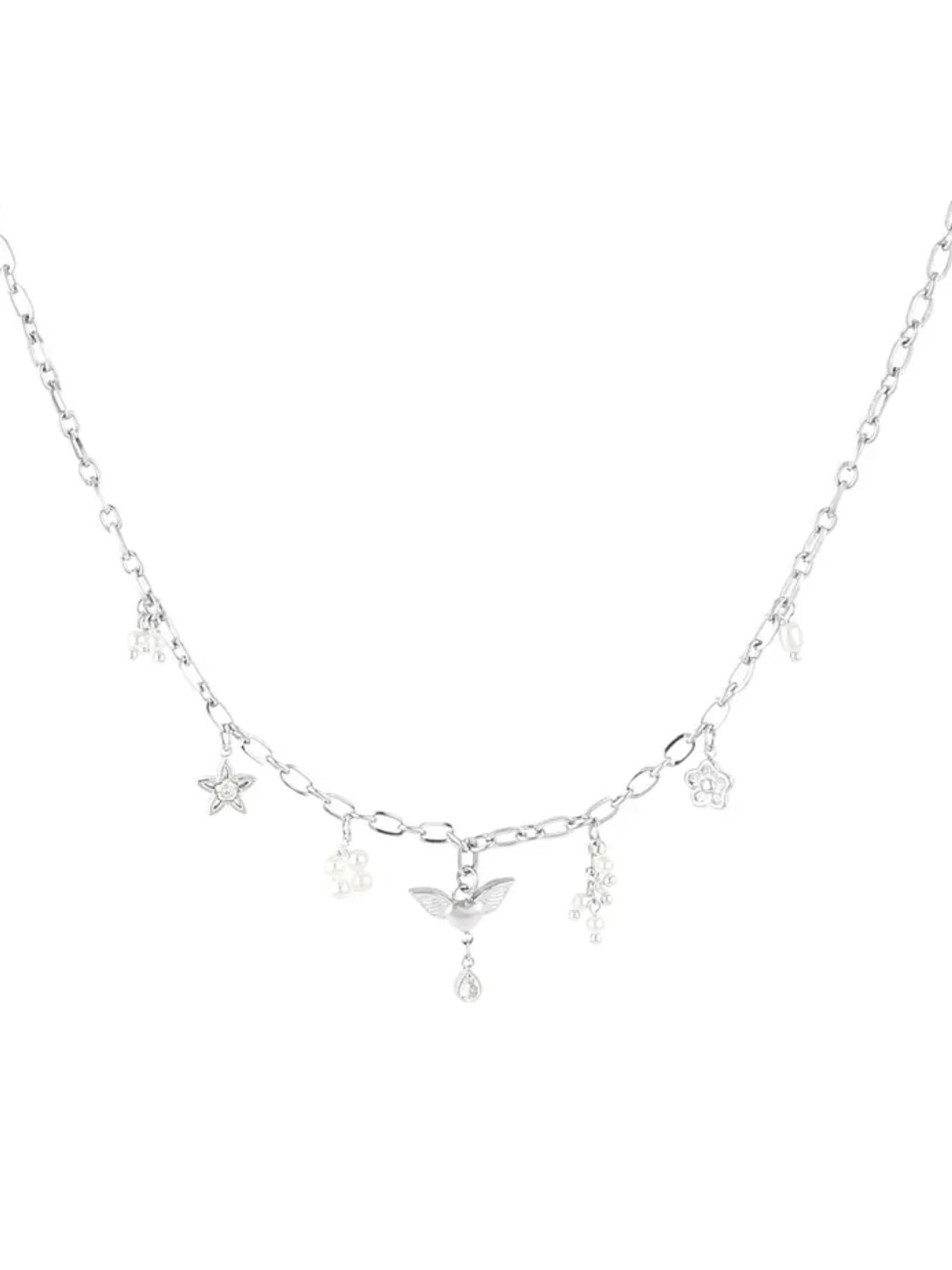 Charms Necklace - Gold Silber