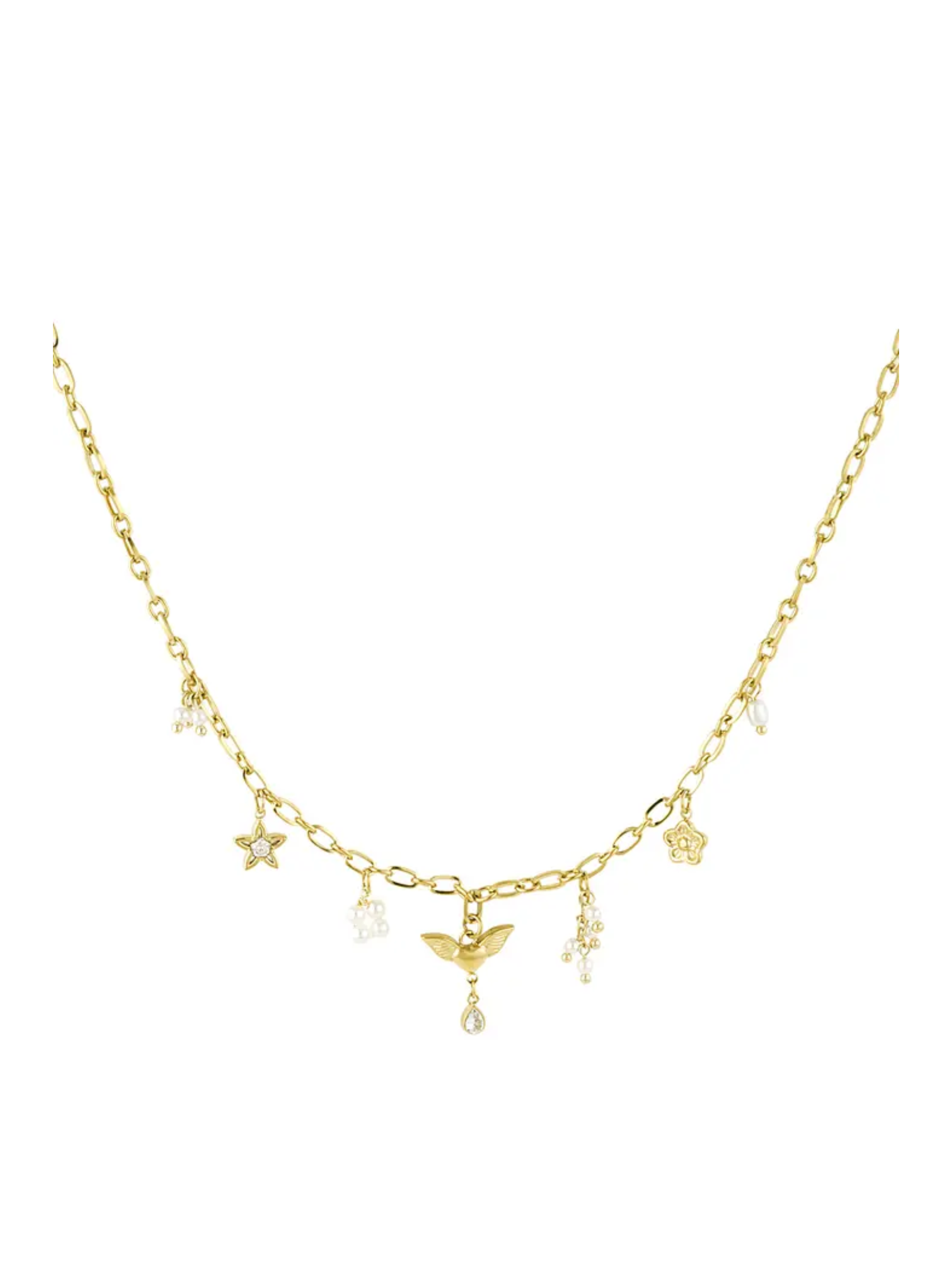 Charms Necklace - Gold Silber