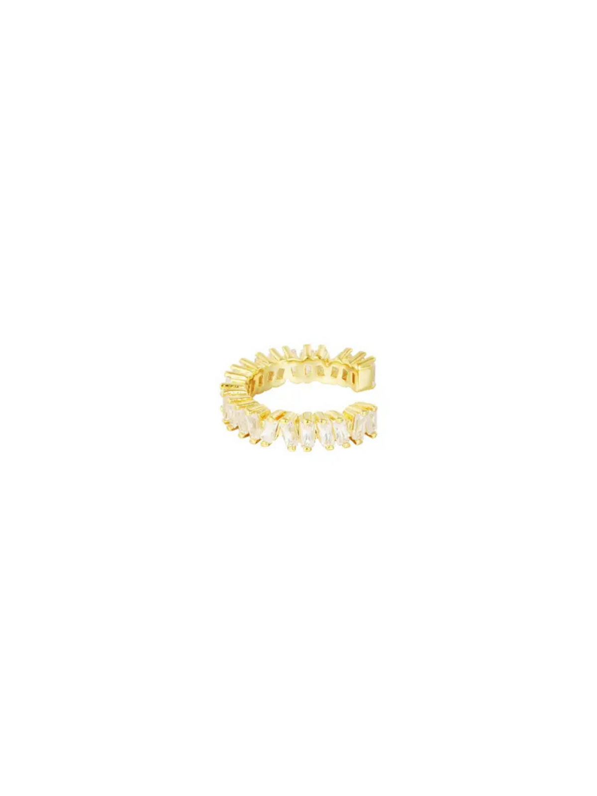 Diamond Crown Ear Cuff