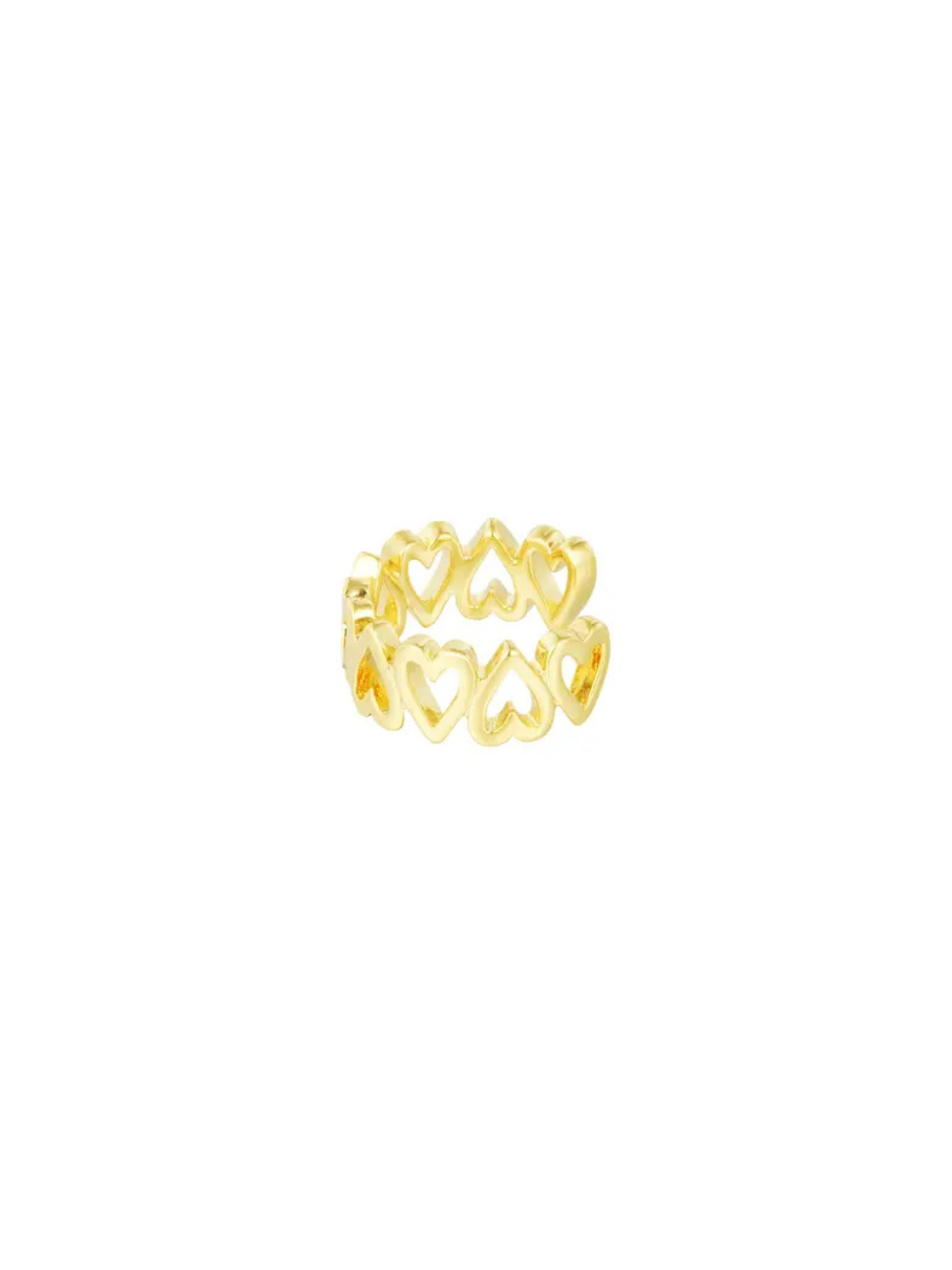 Heartfelt Ear Cuff - Gold Silber