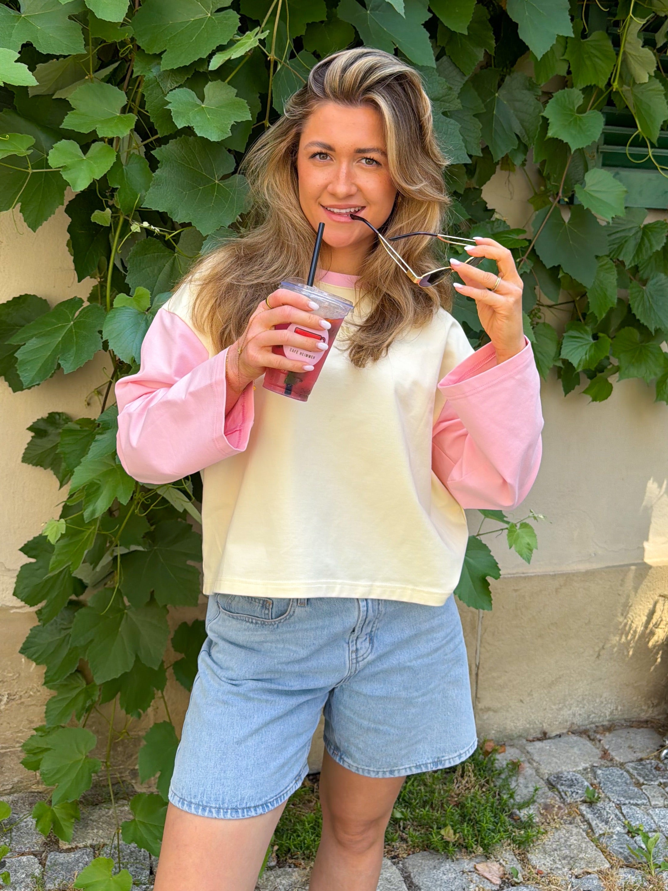 Oversized Longsleeve Pink Lemonade