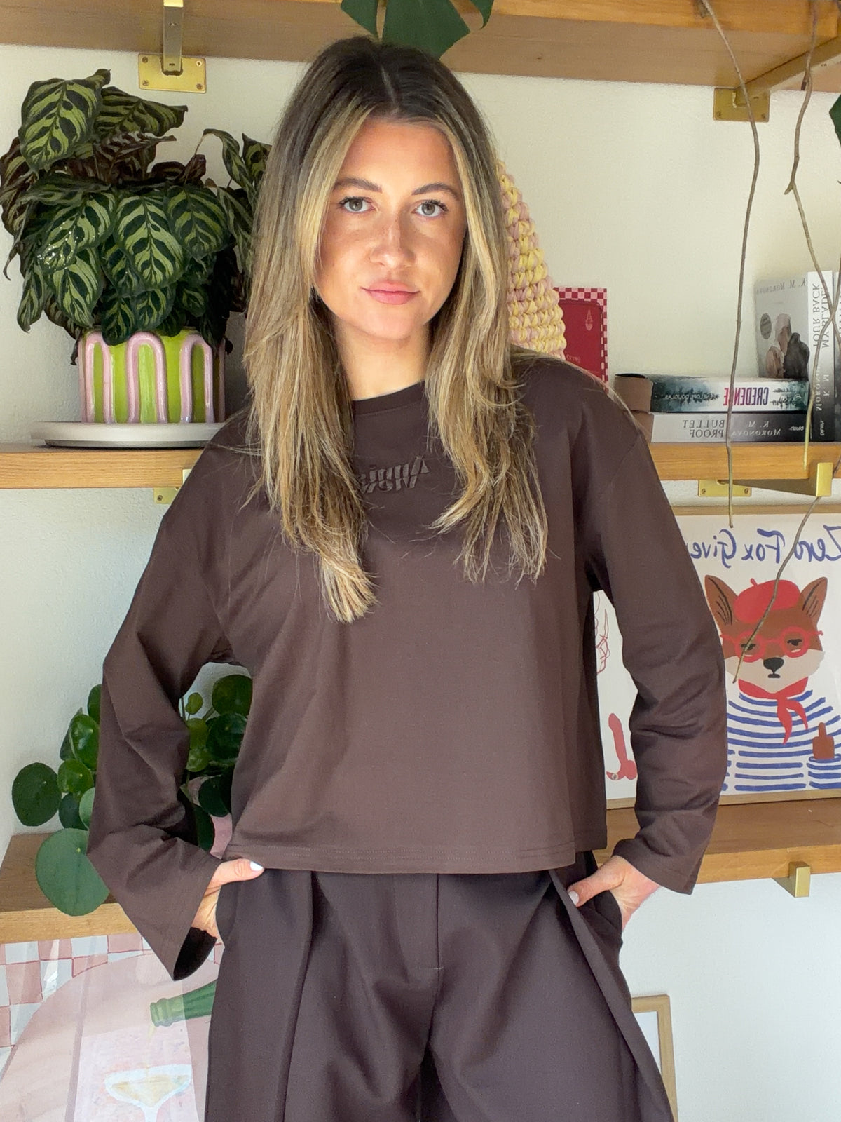 Oversized Longsleeve Chocolate