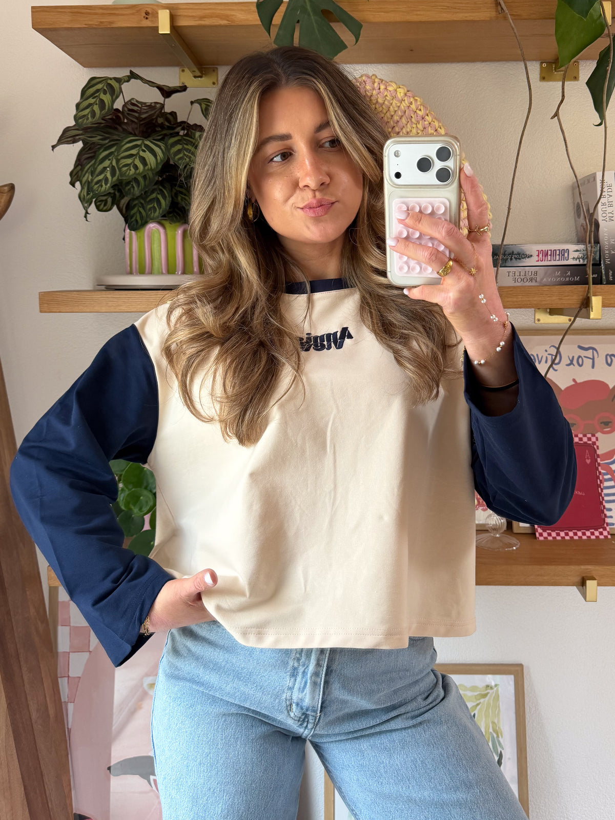 Oversized Longsleeve Blueberry Cream