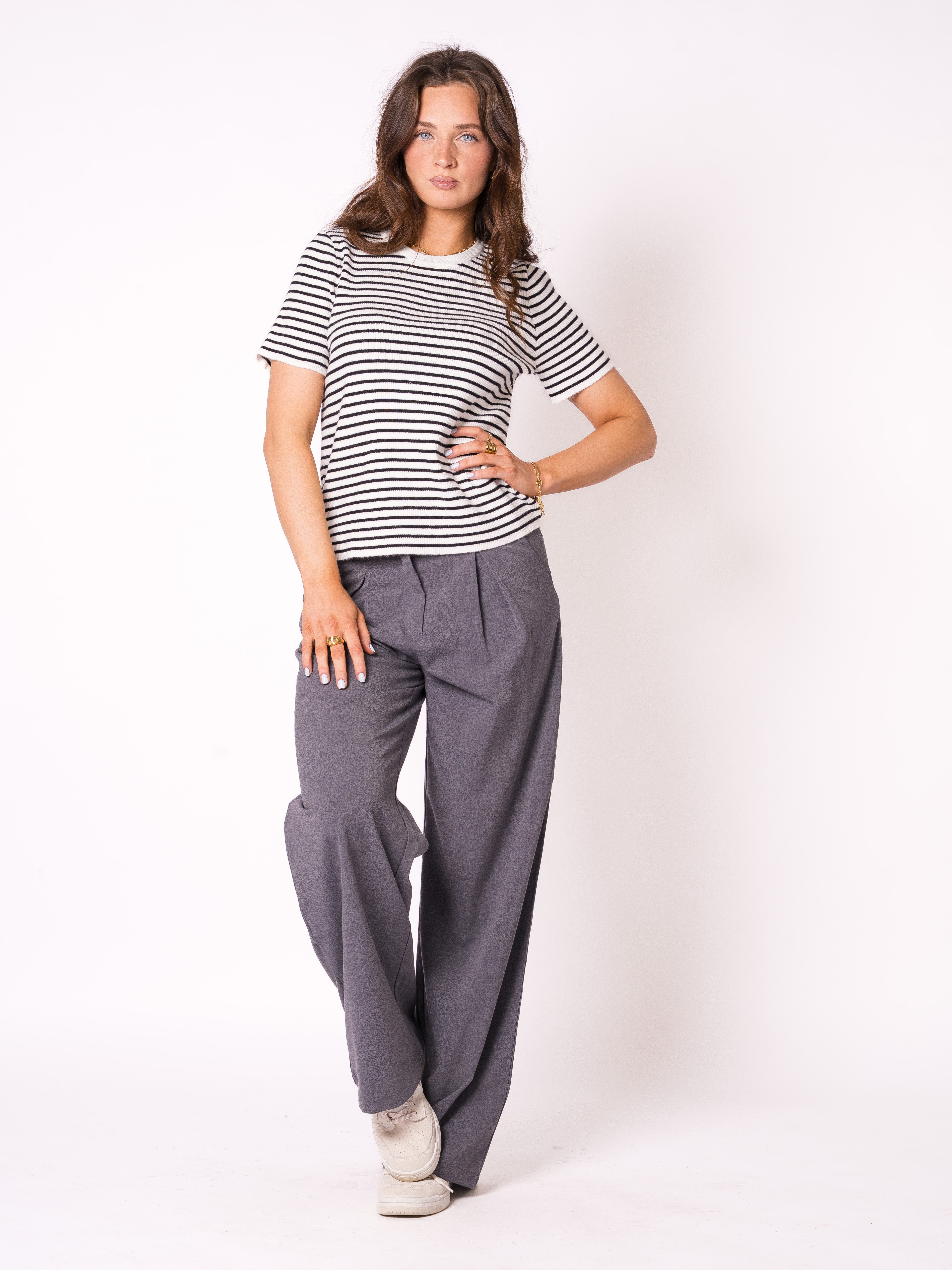 Ribbed Striped T-Shirt