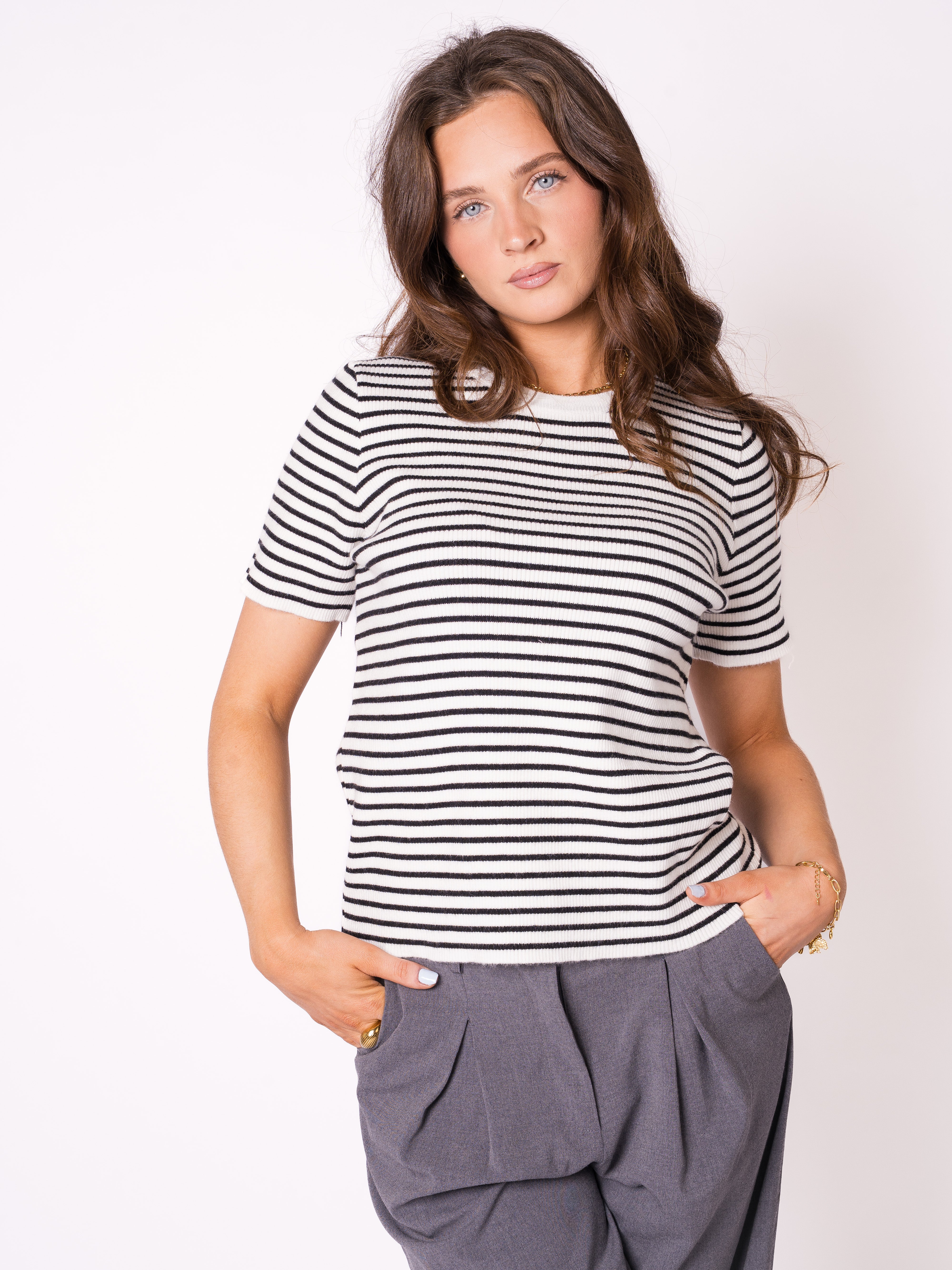 Ribbed Striped T-Shirt
