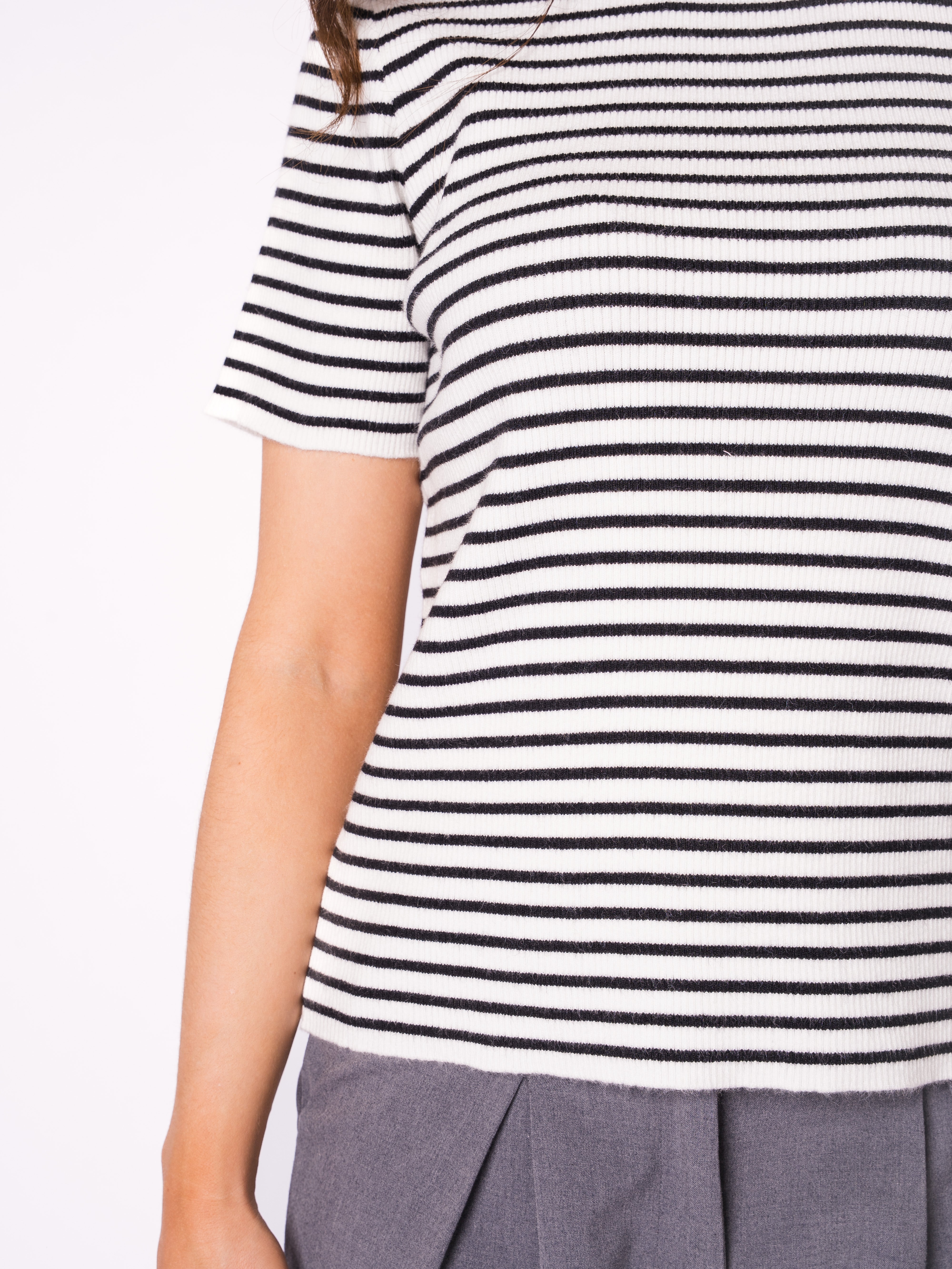 Ribbed Striped T-Shirt