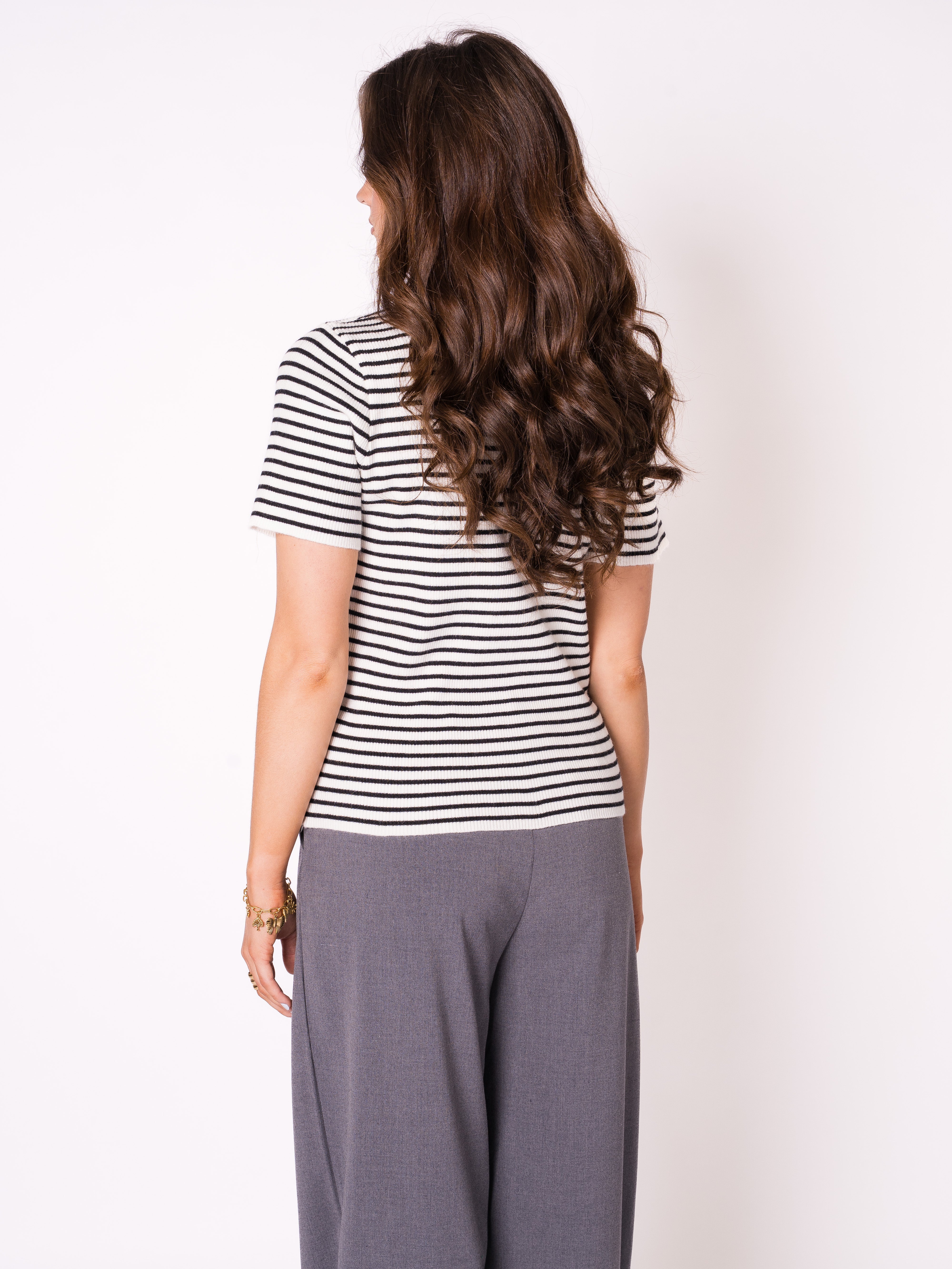 Ribbed Striped T-Shirt
