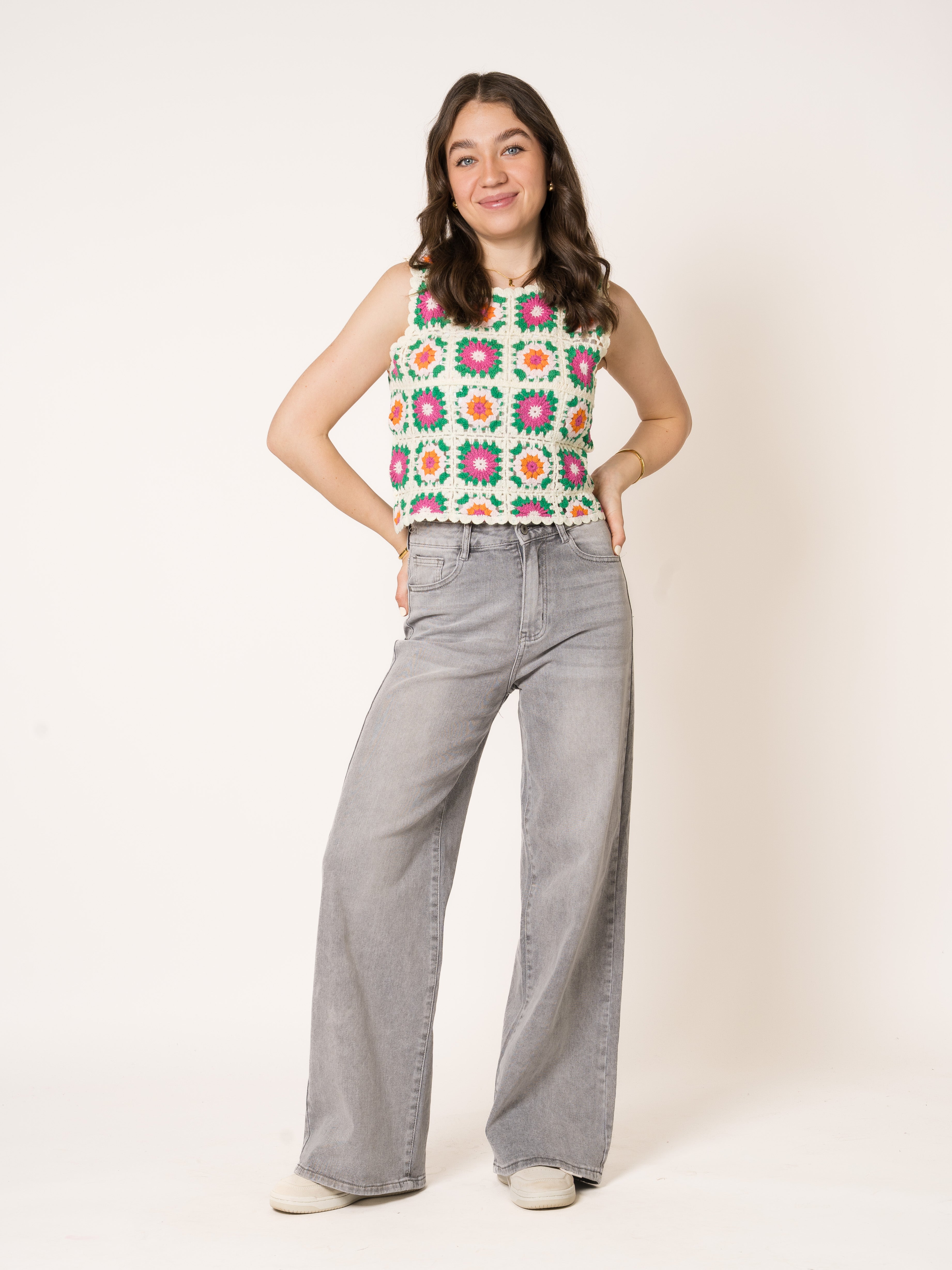Green Side Rosie Crochet Top