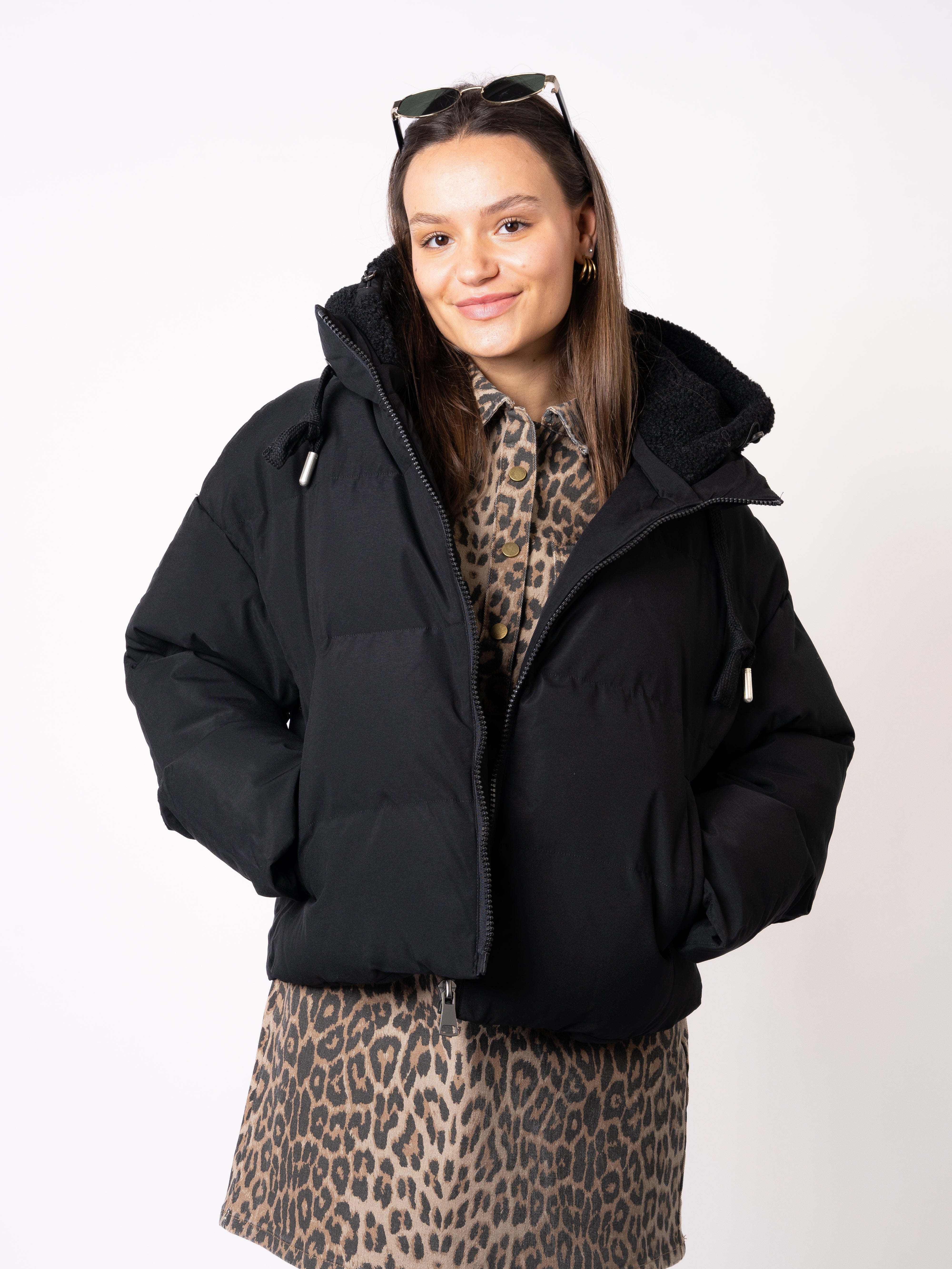 Wrapped Up Puffer Jacket  - Schwarz