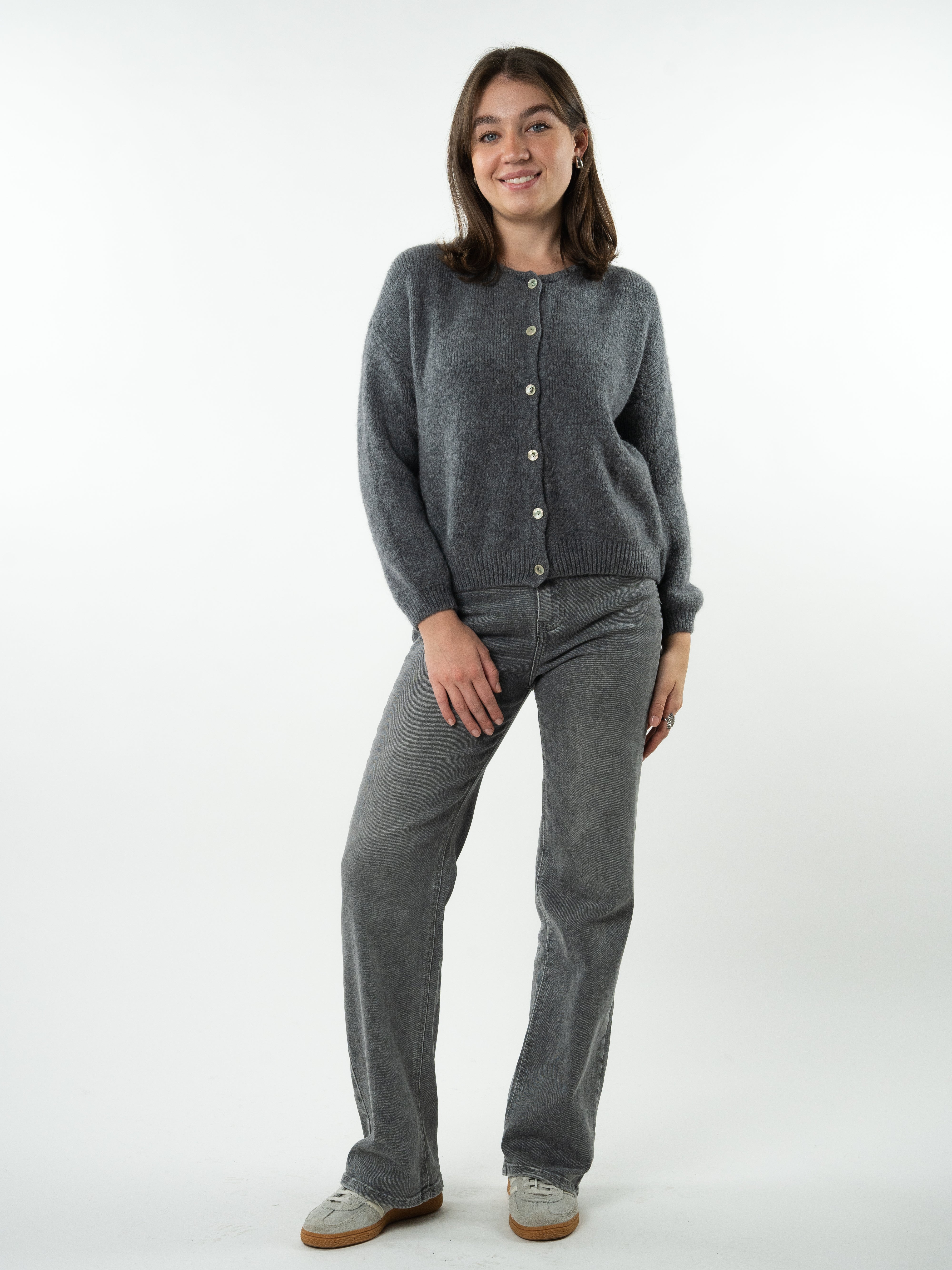 Strickjacke Malin - Dunkelgrau
