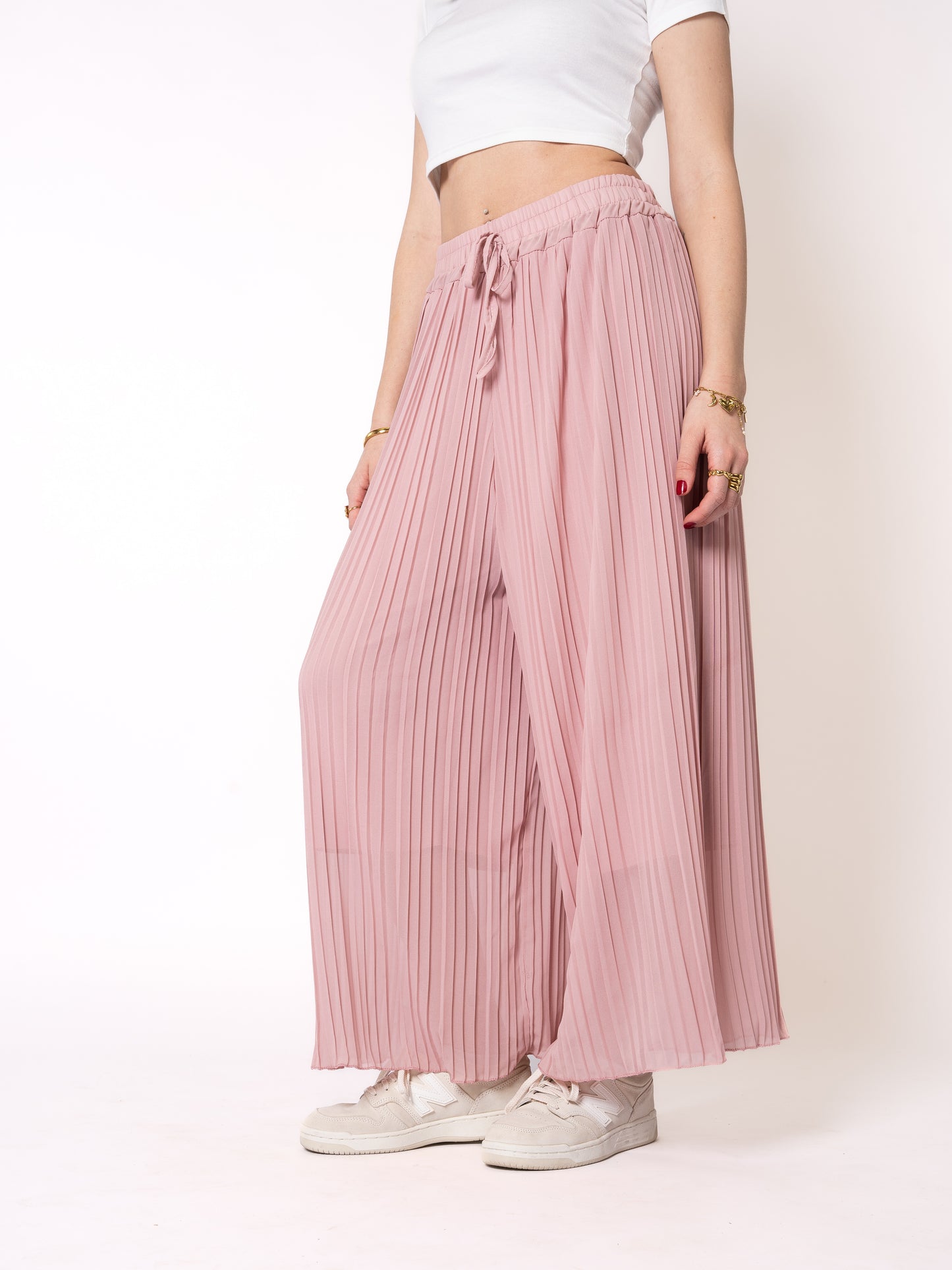 Plisseehose - Rosa