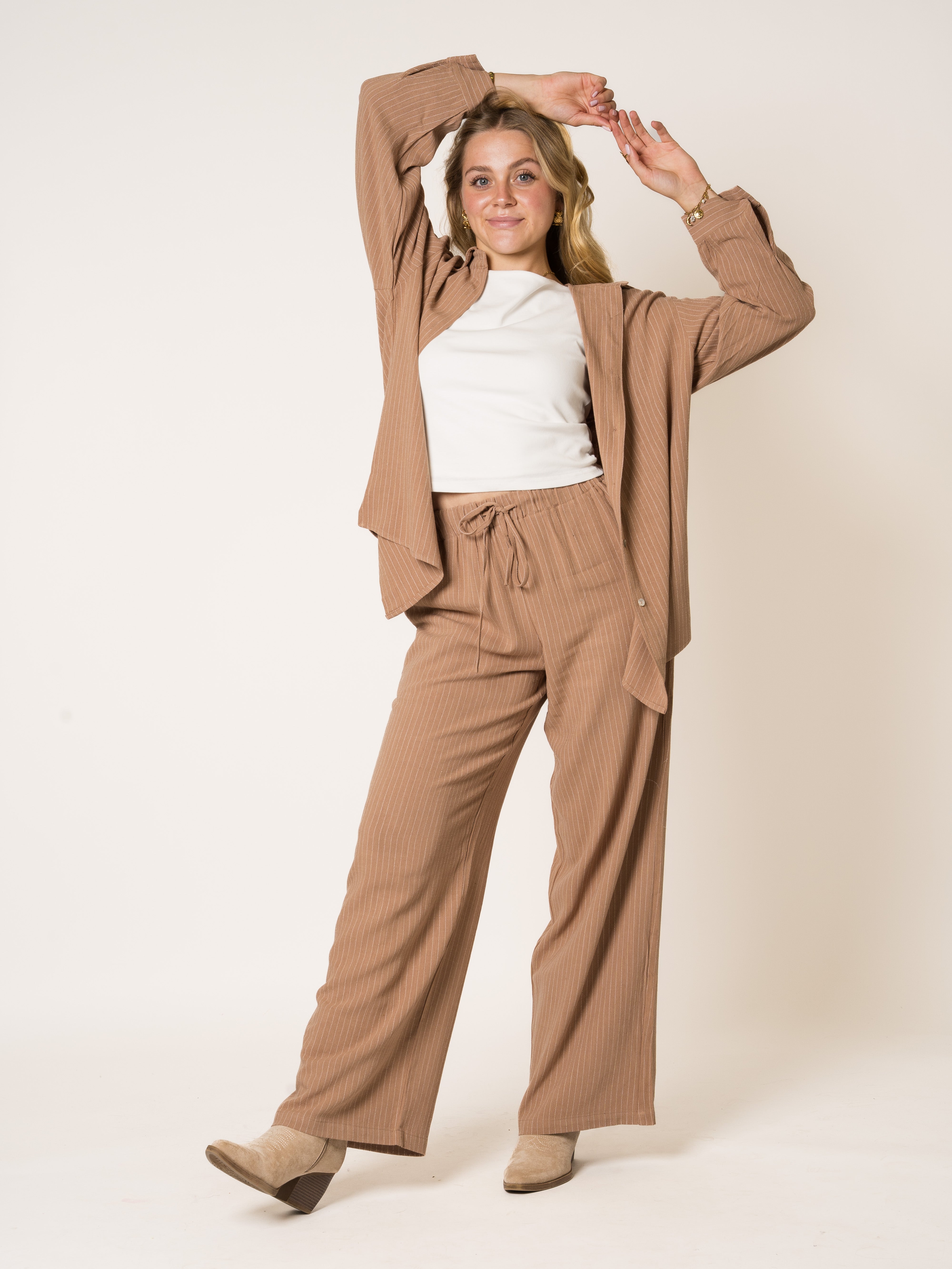 All Stripes Linen Set