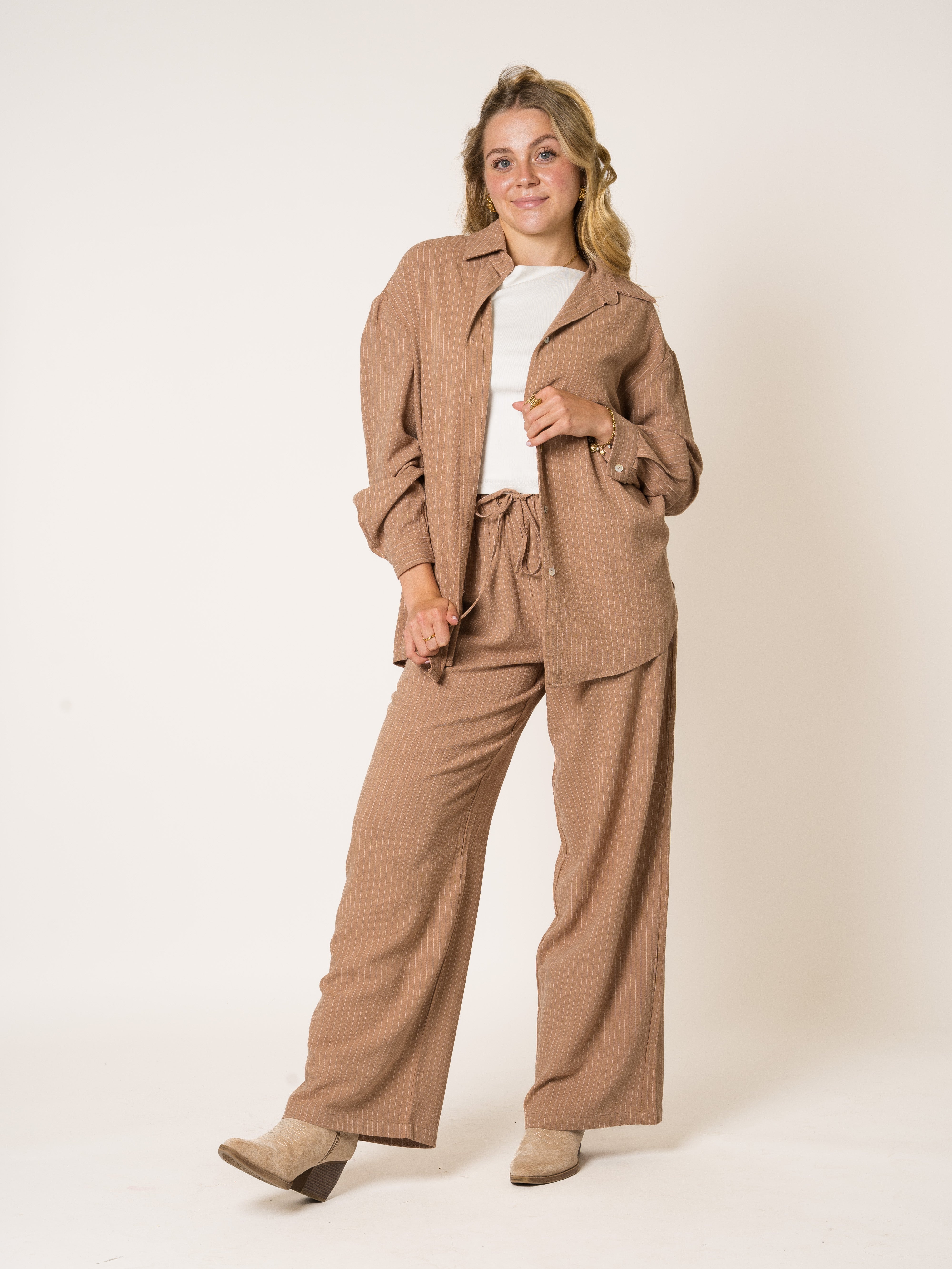 All Stripes Linen Set