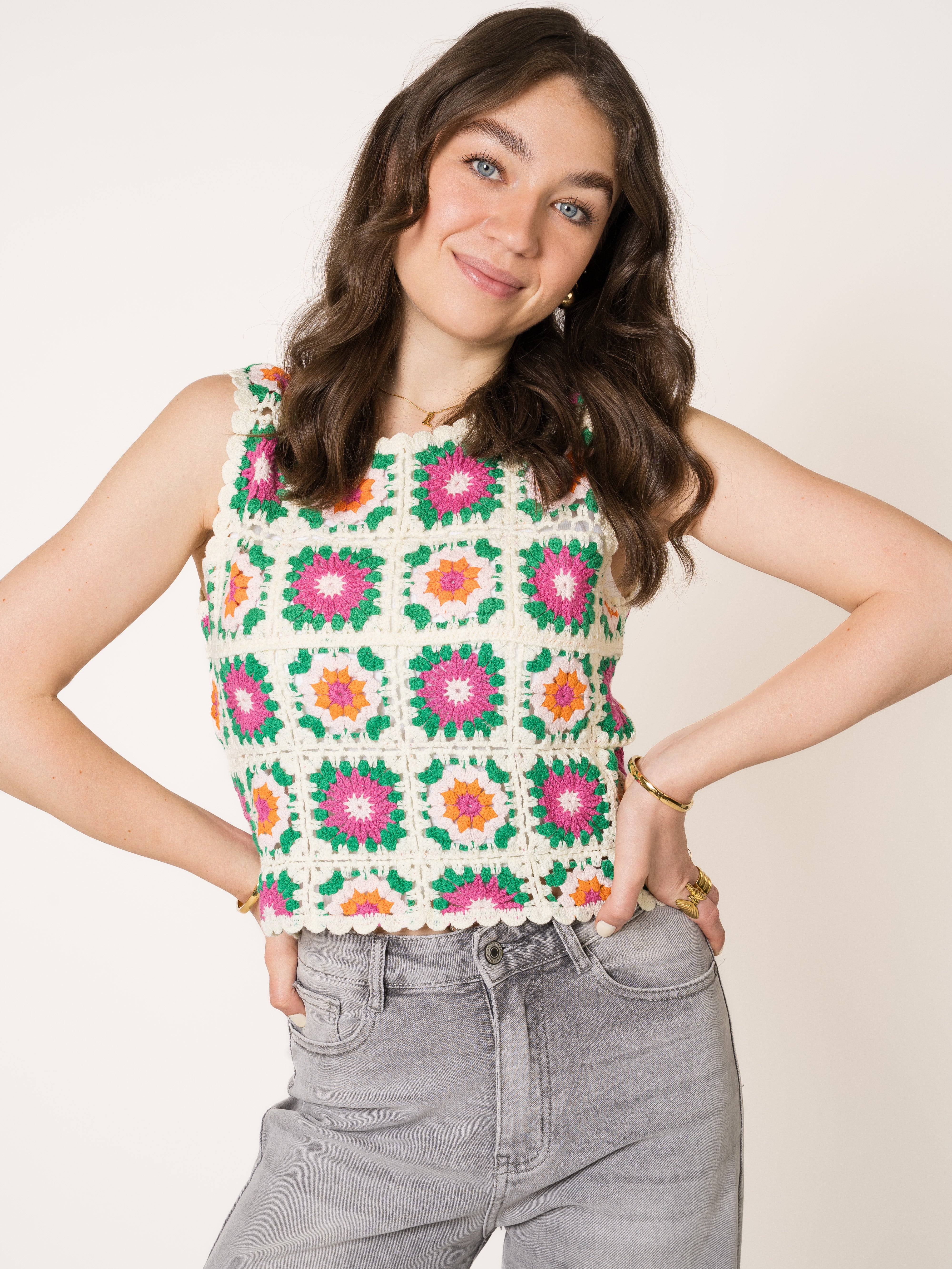 Green Side Rosie Crochet Top