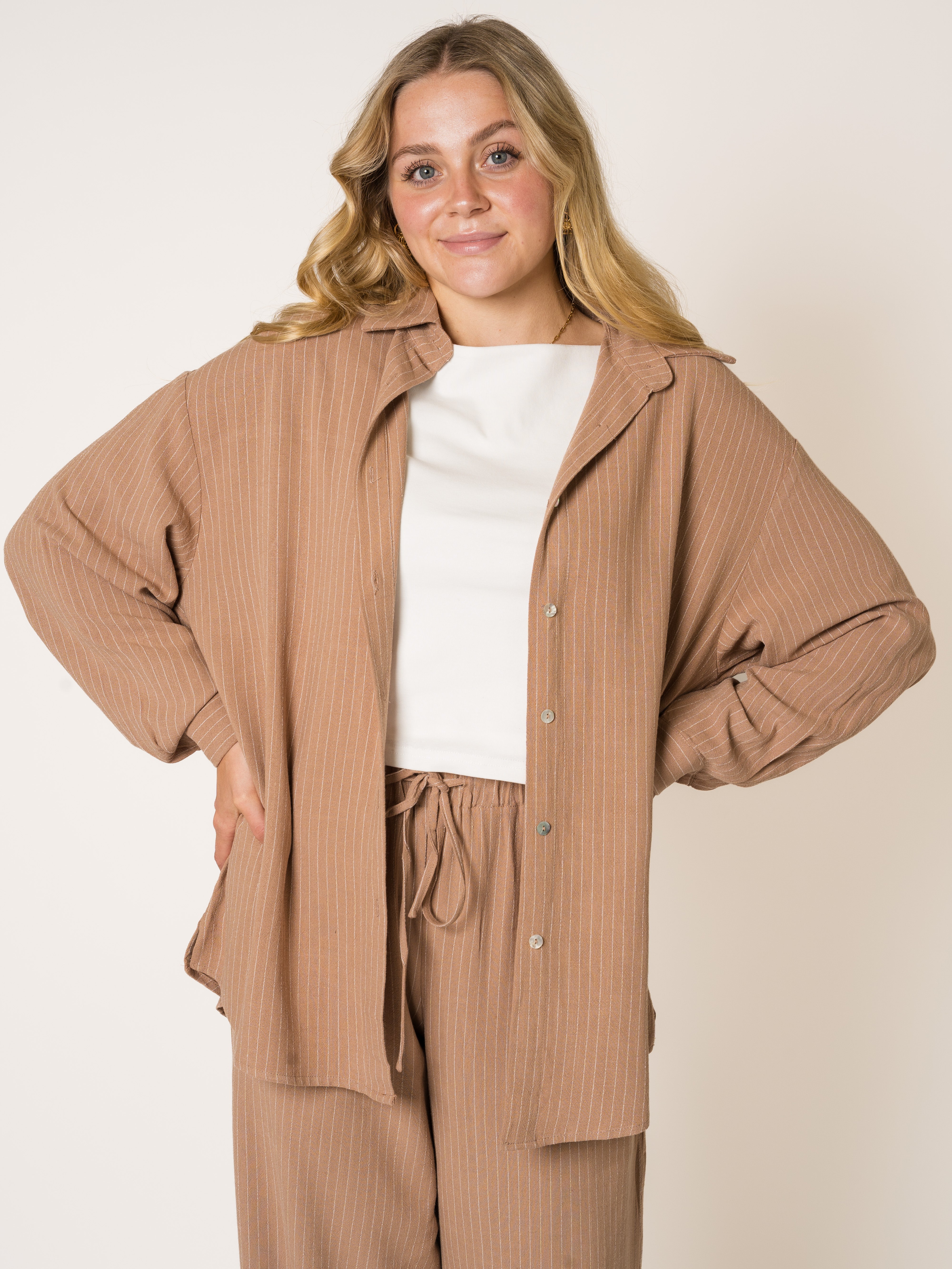 All Stripes Linen Set