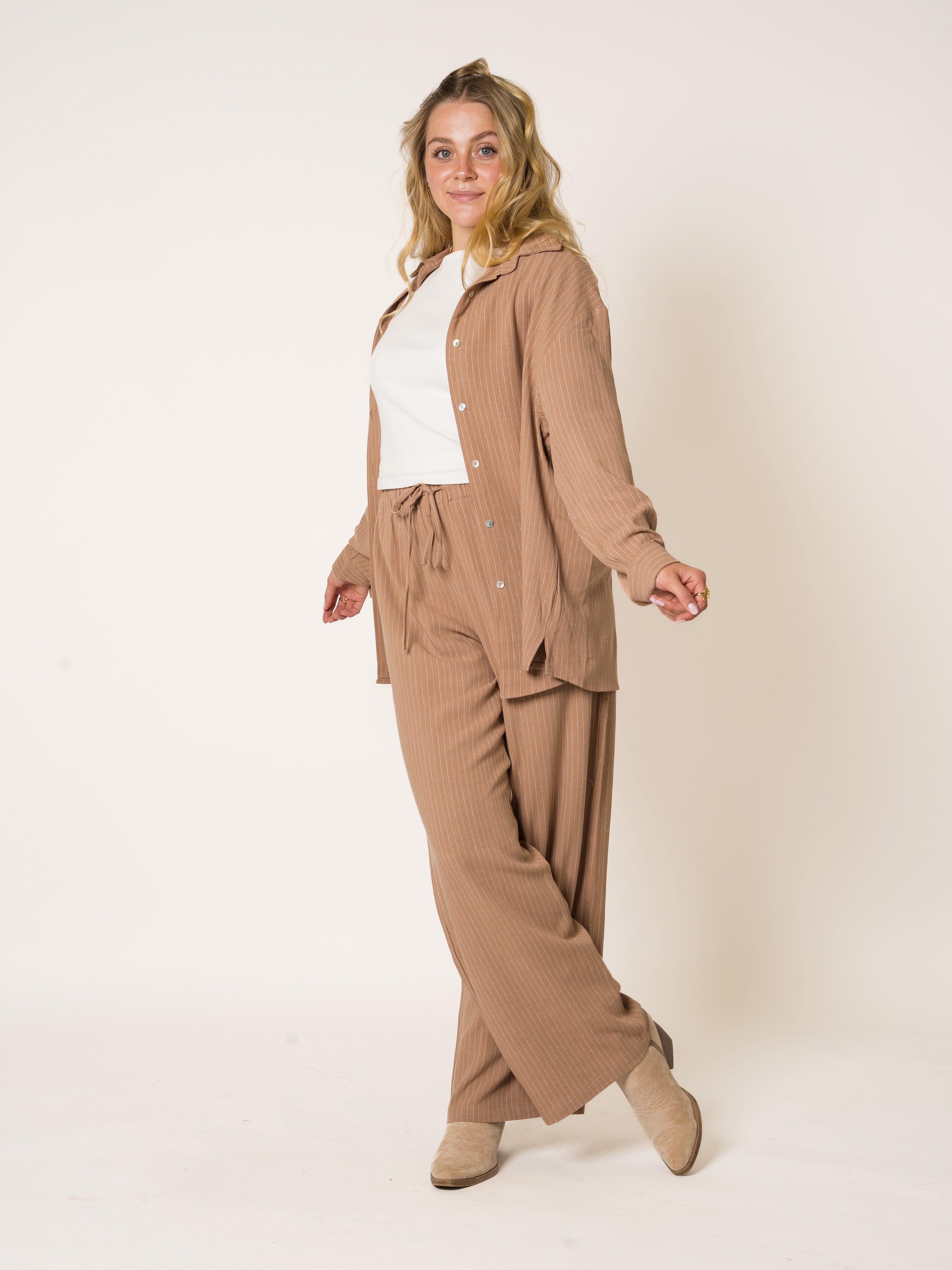 All Stripes Linen Set