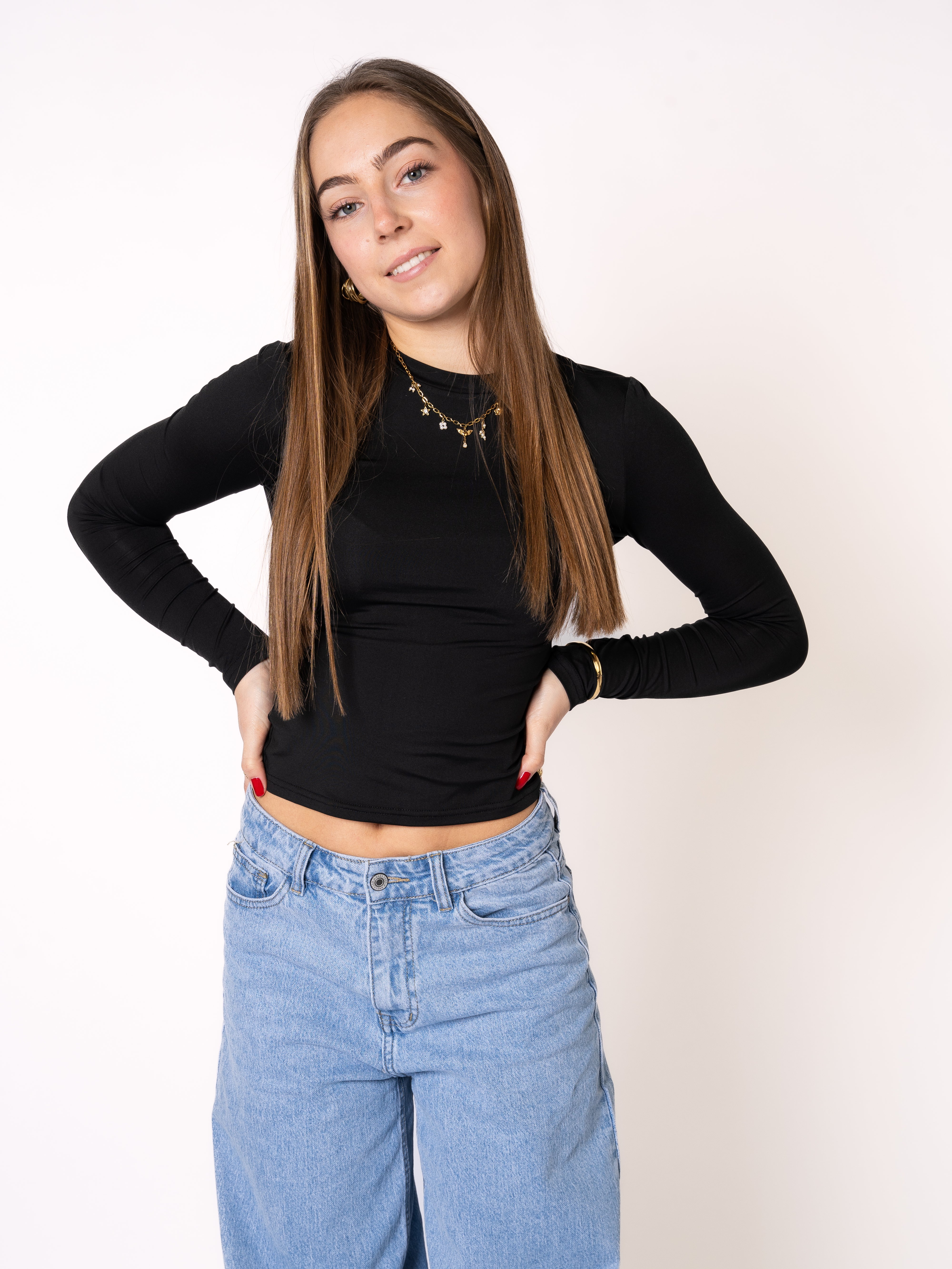Classic Basic Longsleeve - Schwarz