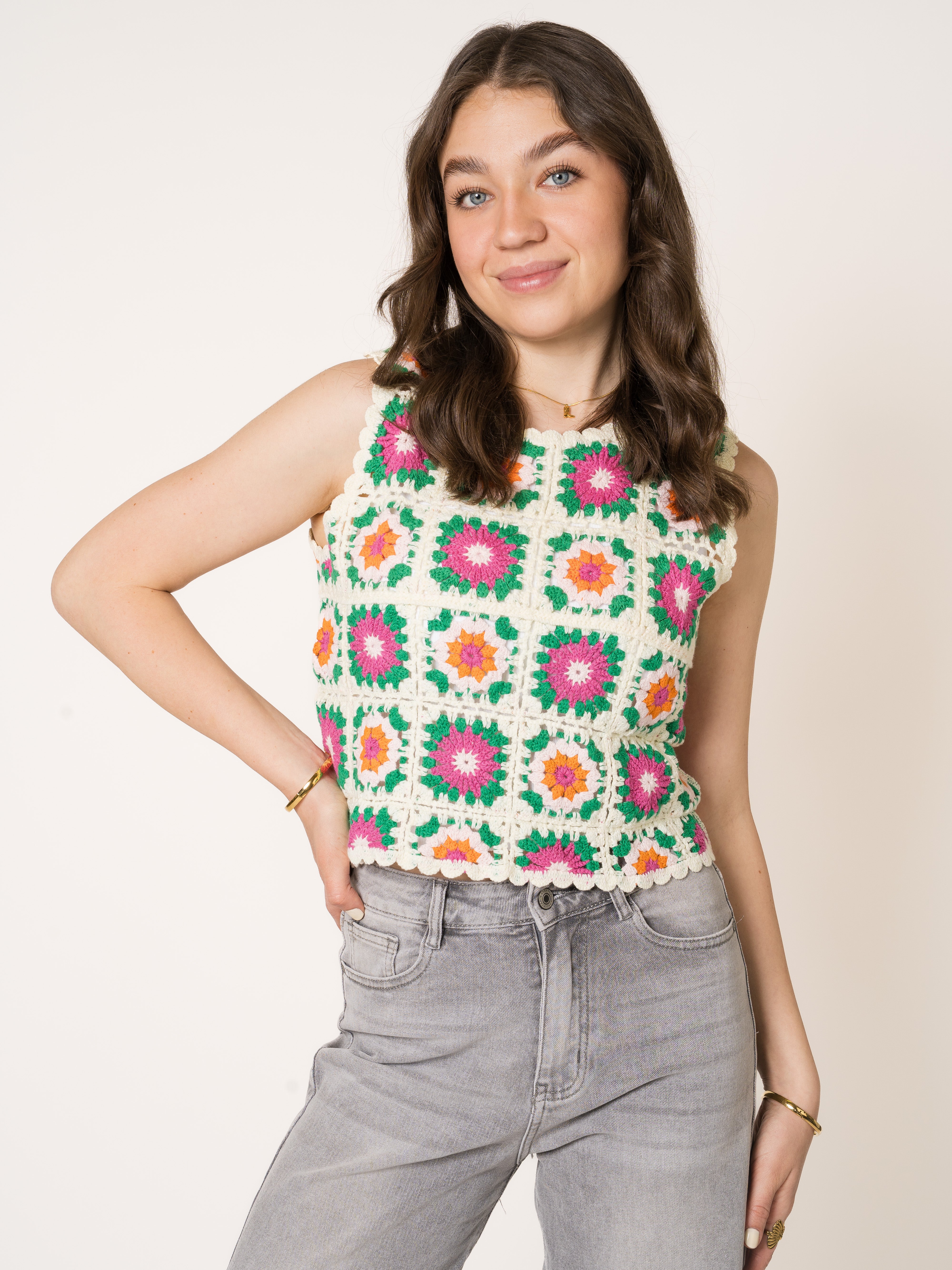 Green Side Rosie Crochet Top