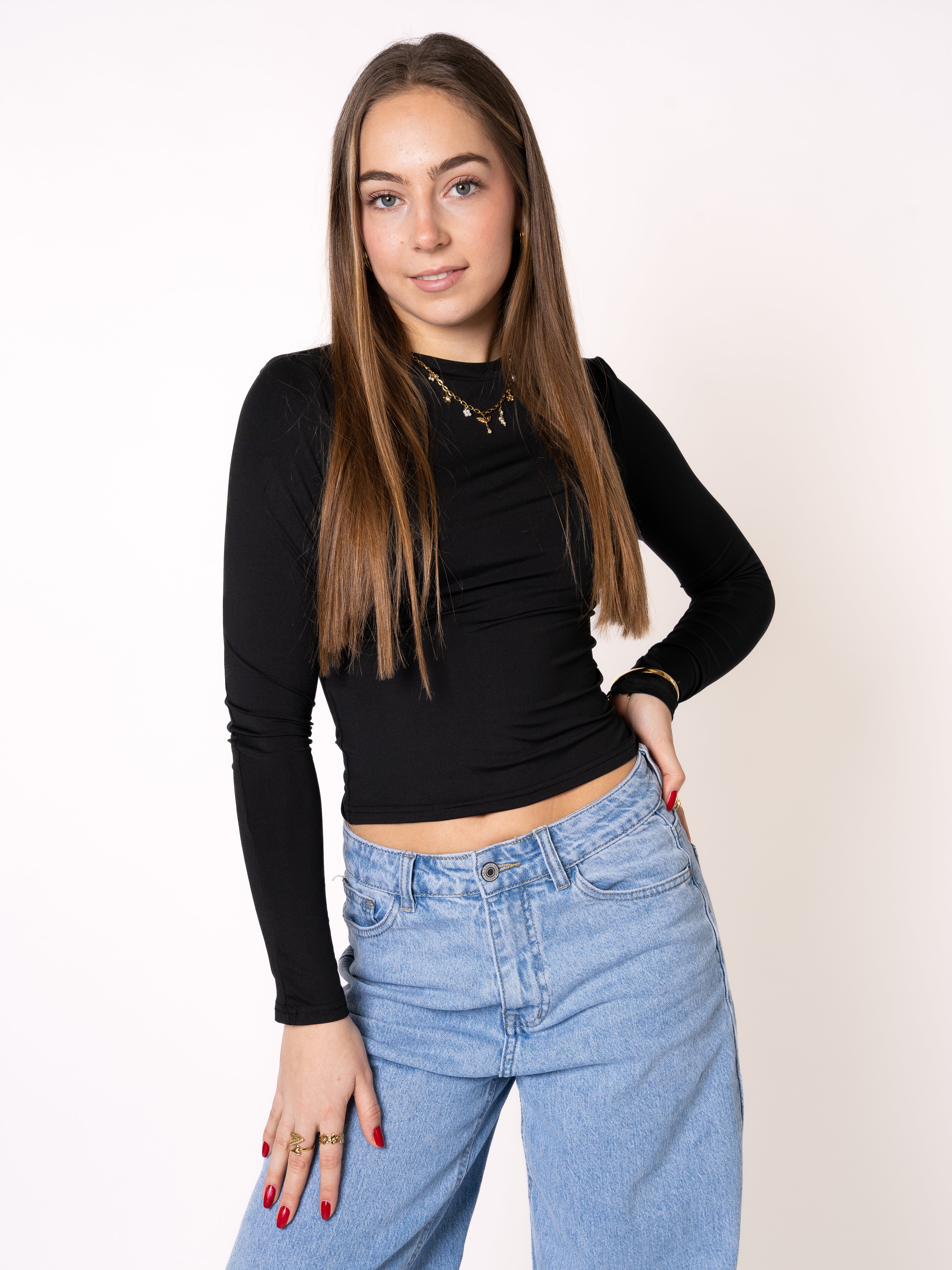 Classic Basic Longsleeve - Schwarz