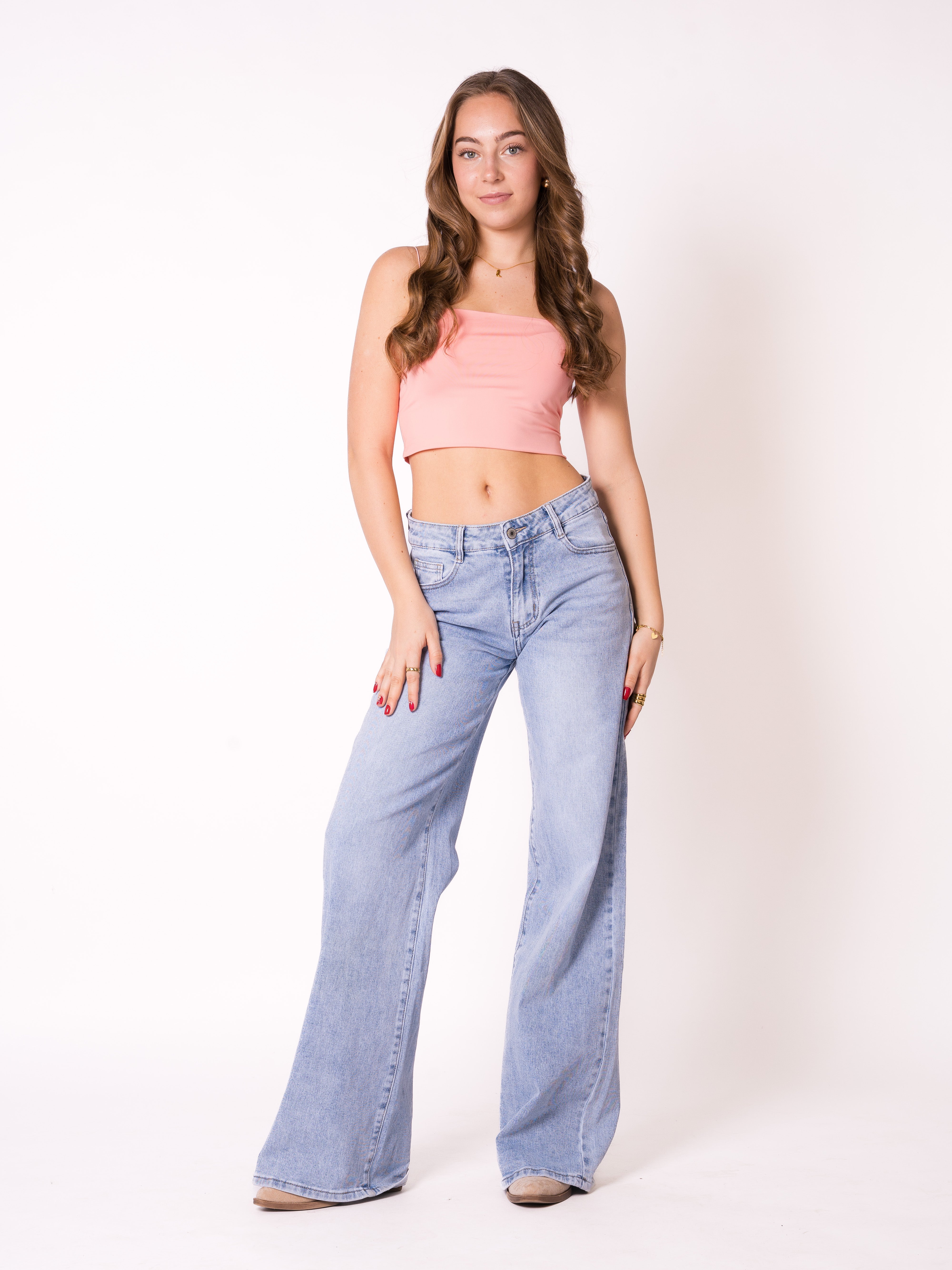 Seamless Crop Top - Peach