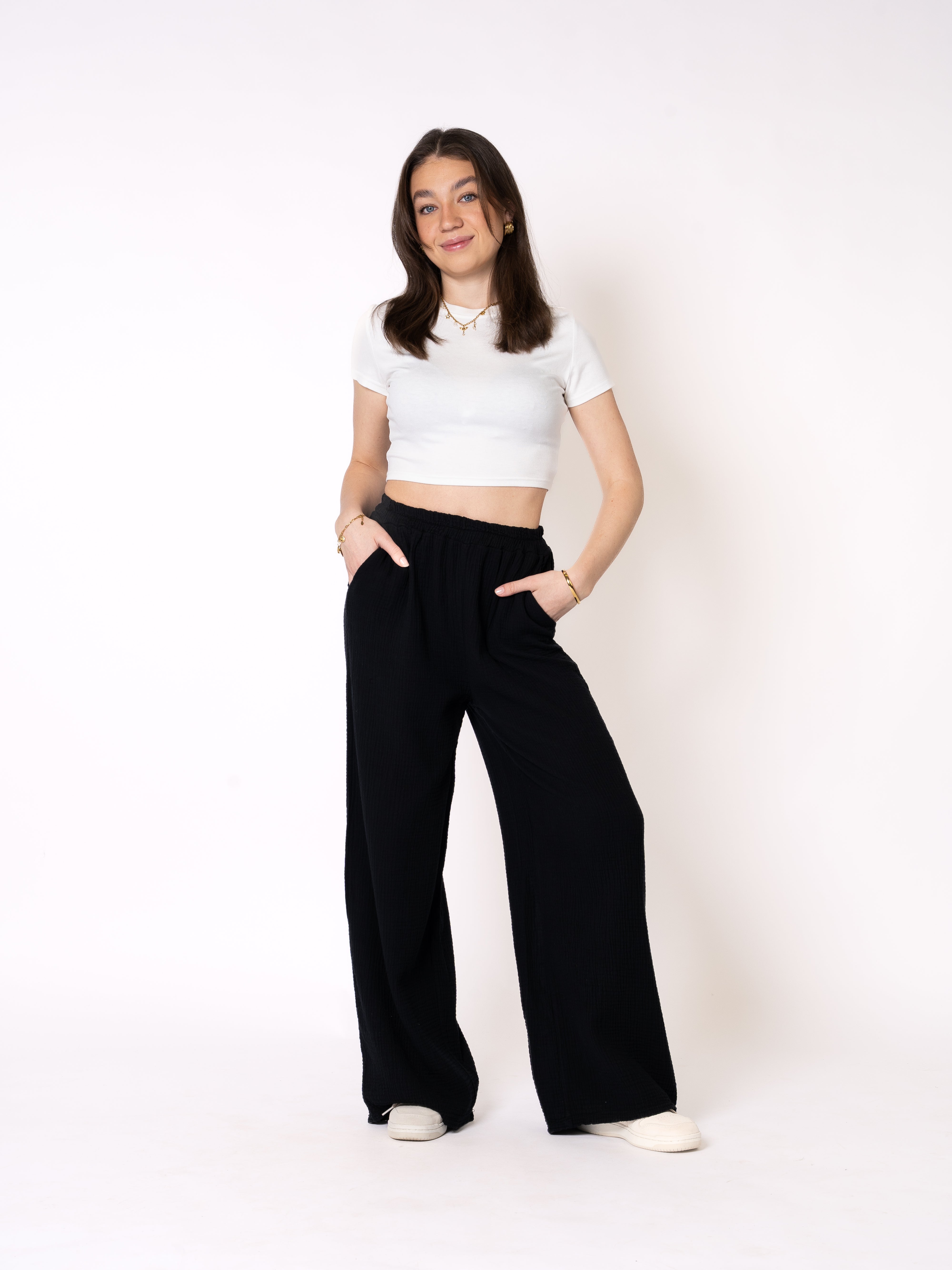 Musselinhose Medium - schwarz