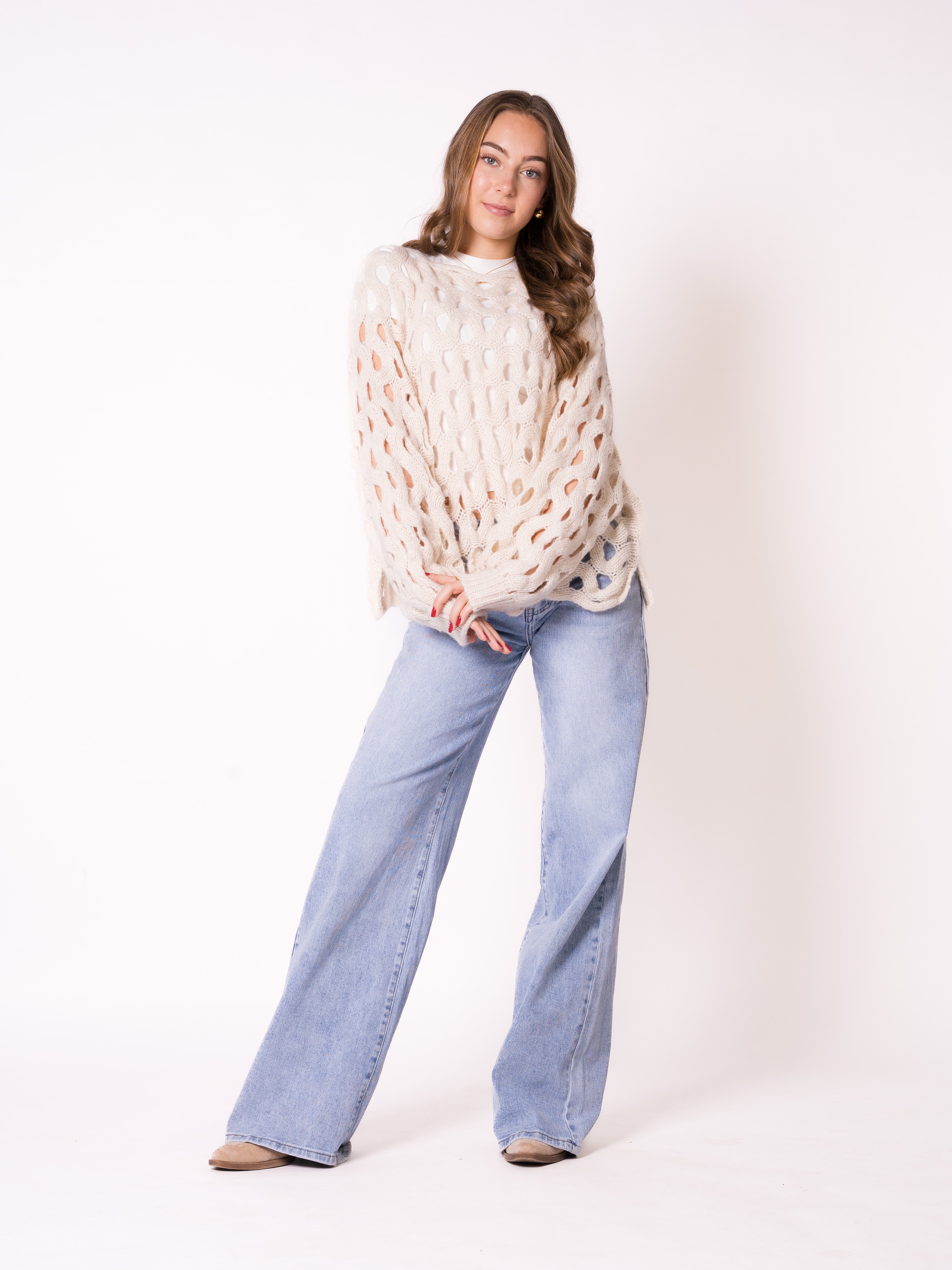 Catch My Wave Knit - Creme
