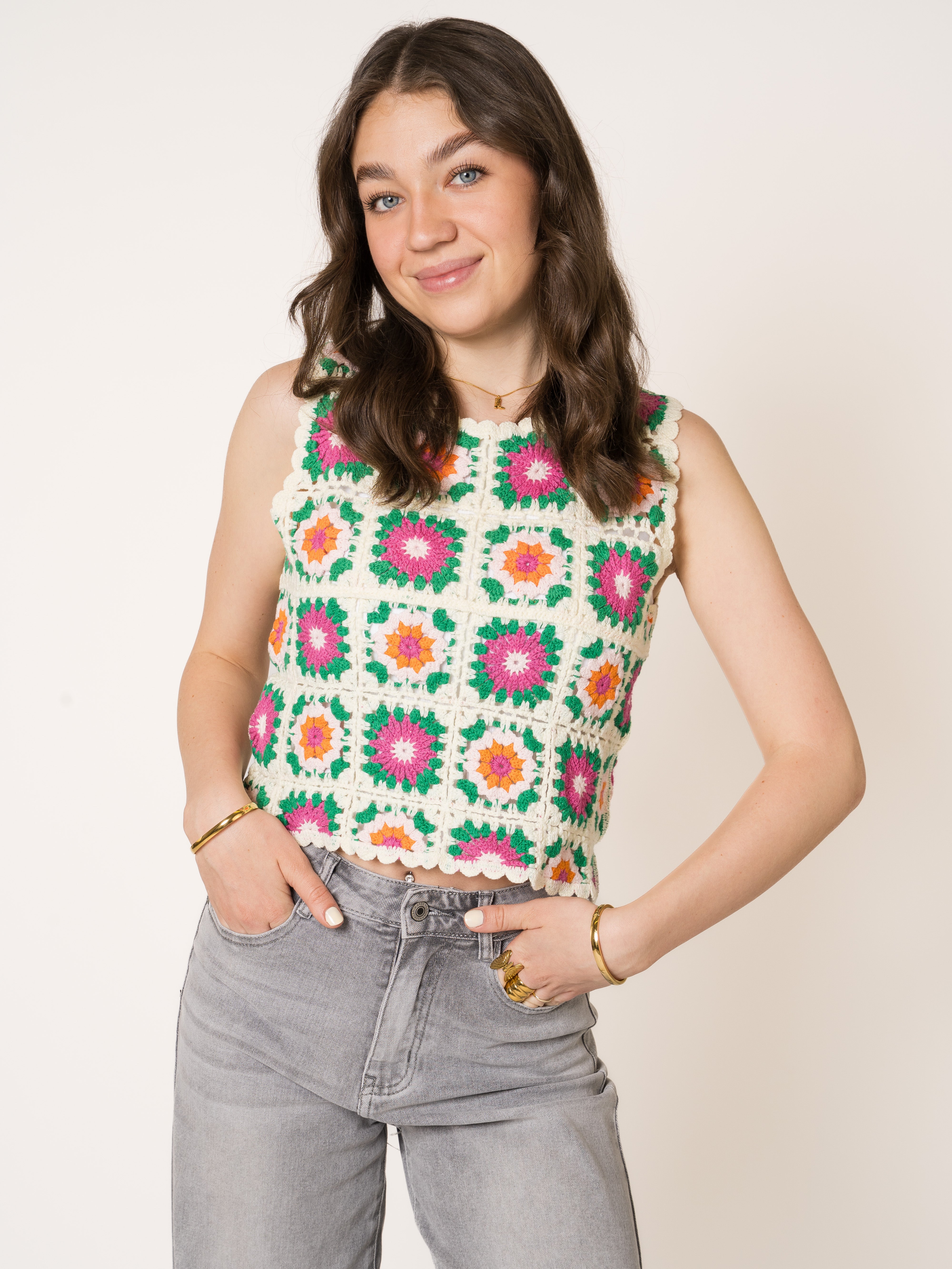 Green Side Rosie Crochet Top