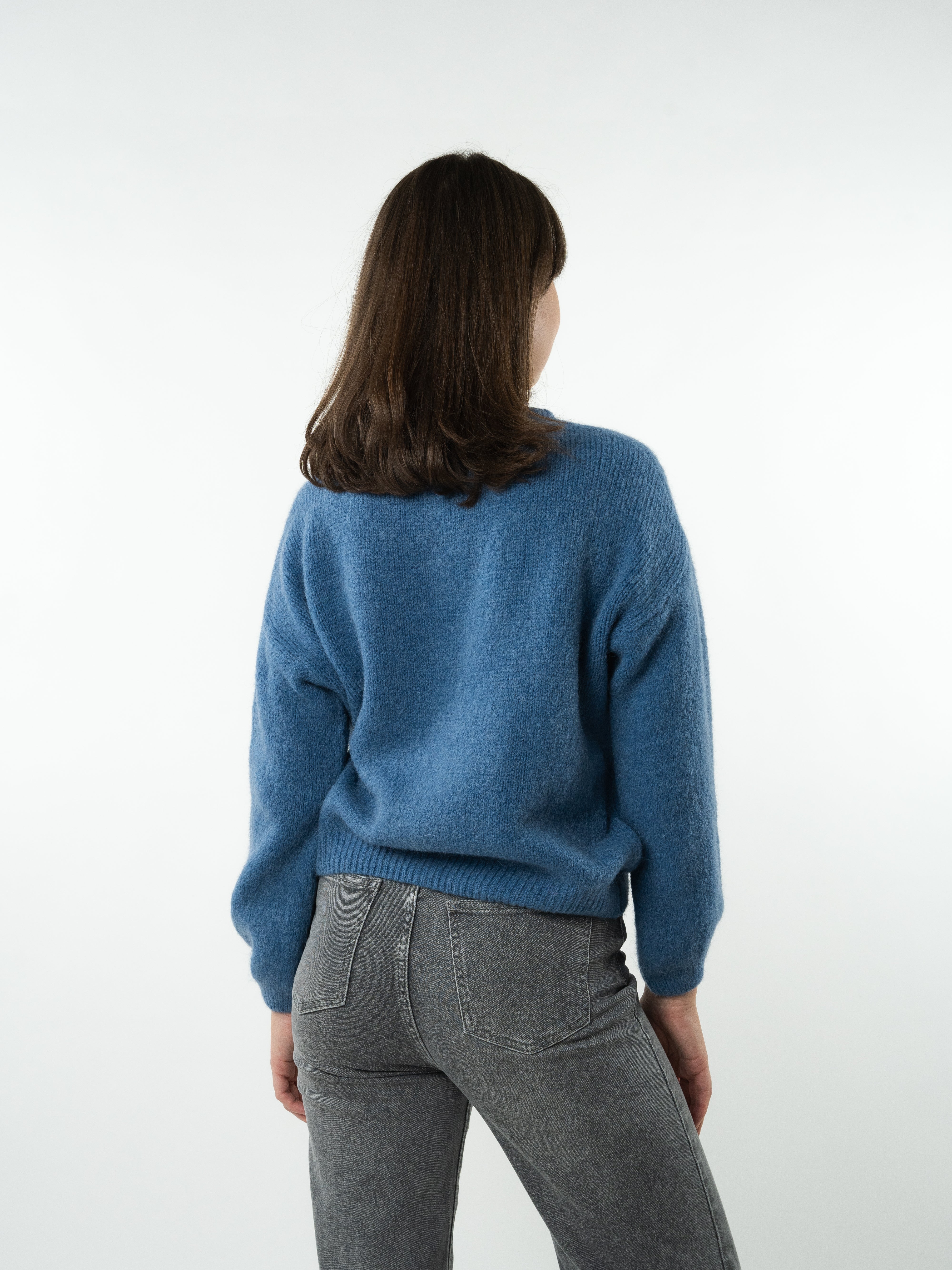 Strickjacke Malin - Taubenblau