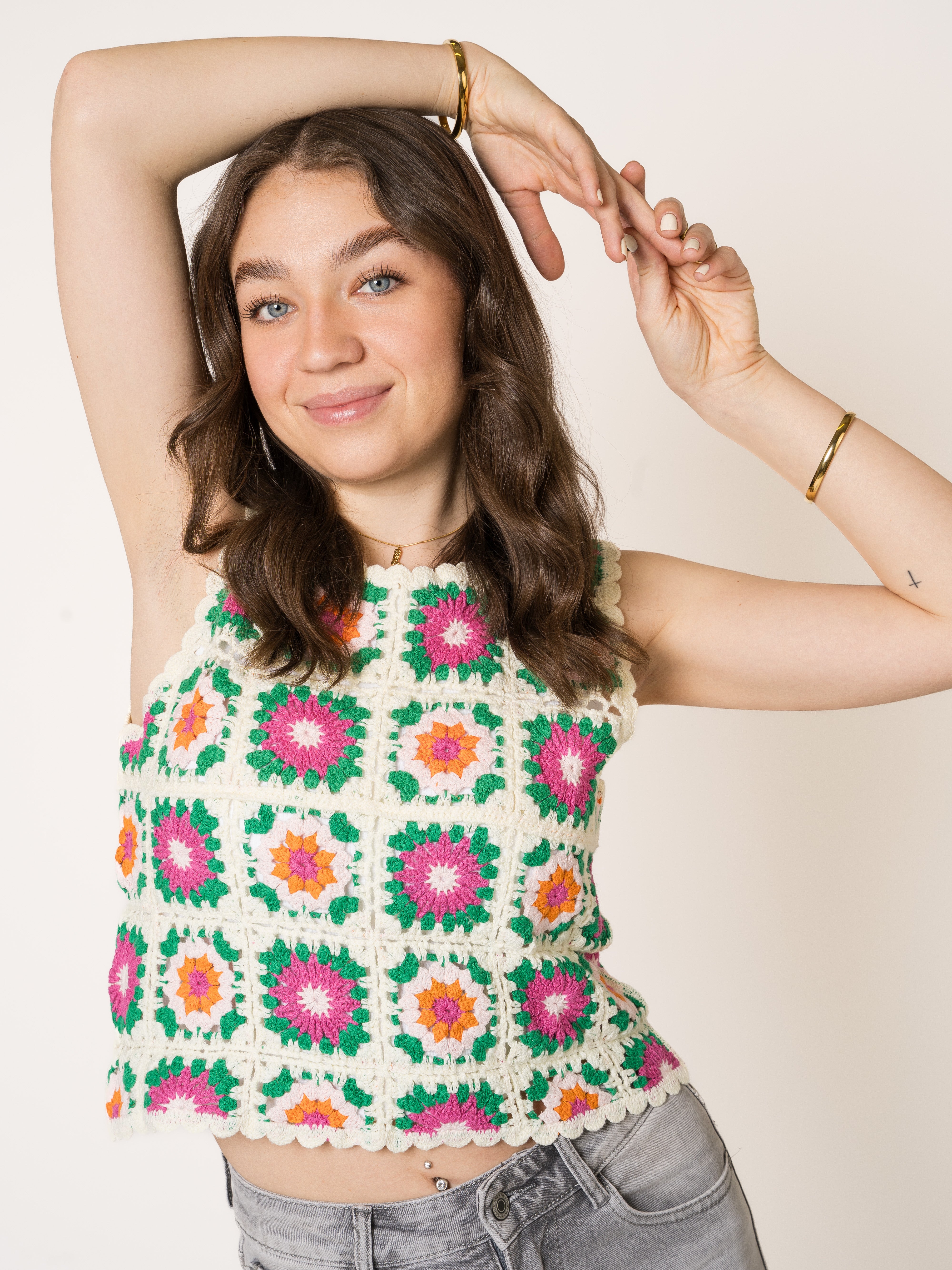 Green Side Rosie Crochet Top