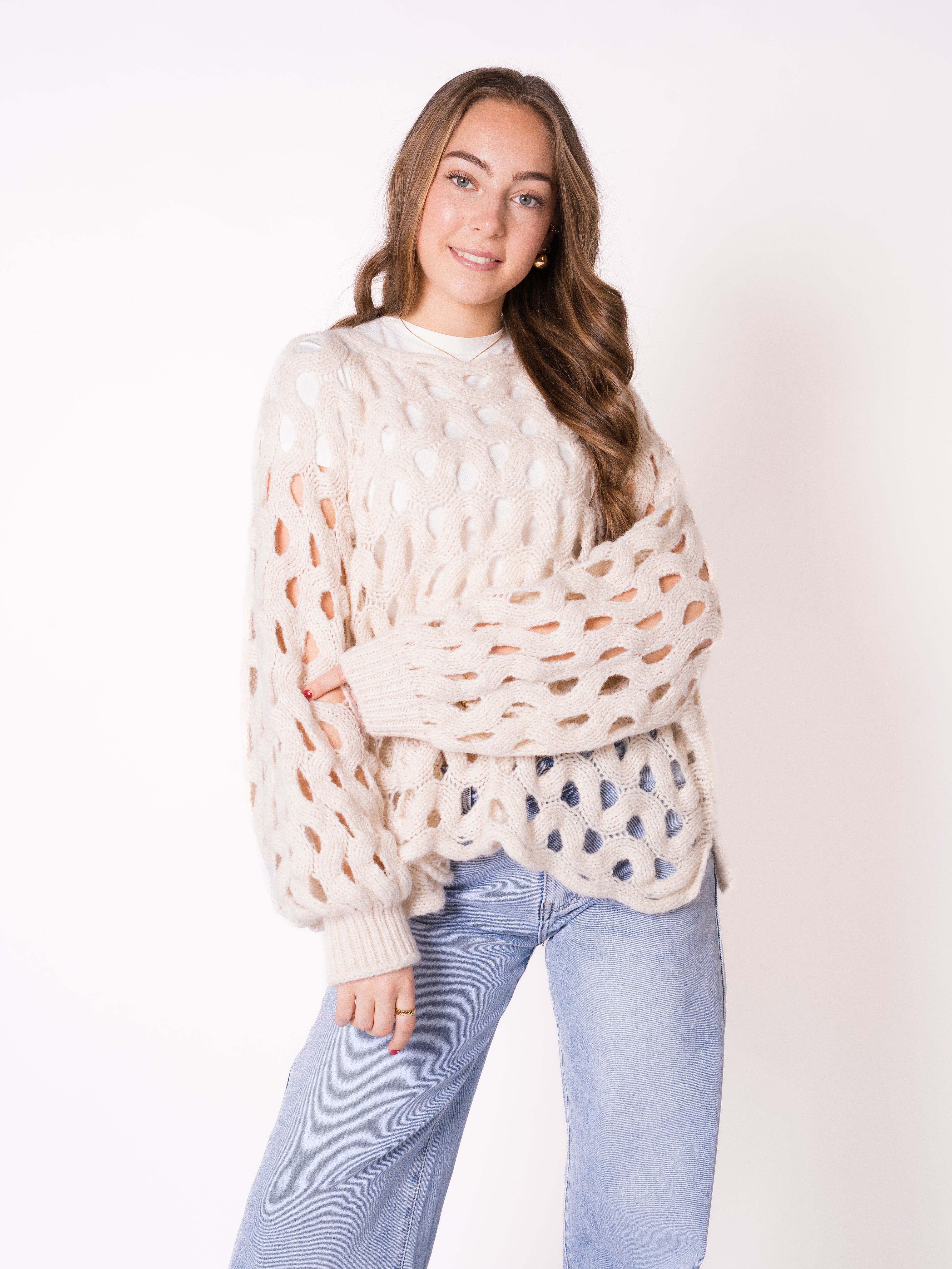 Catch My Wave Knit - Creme