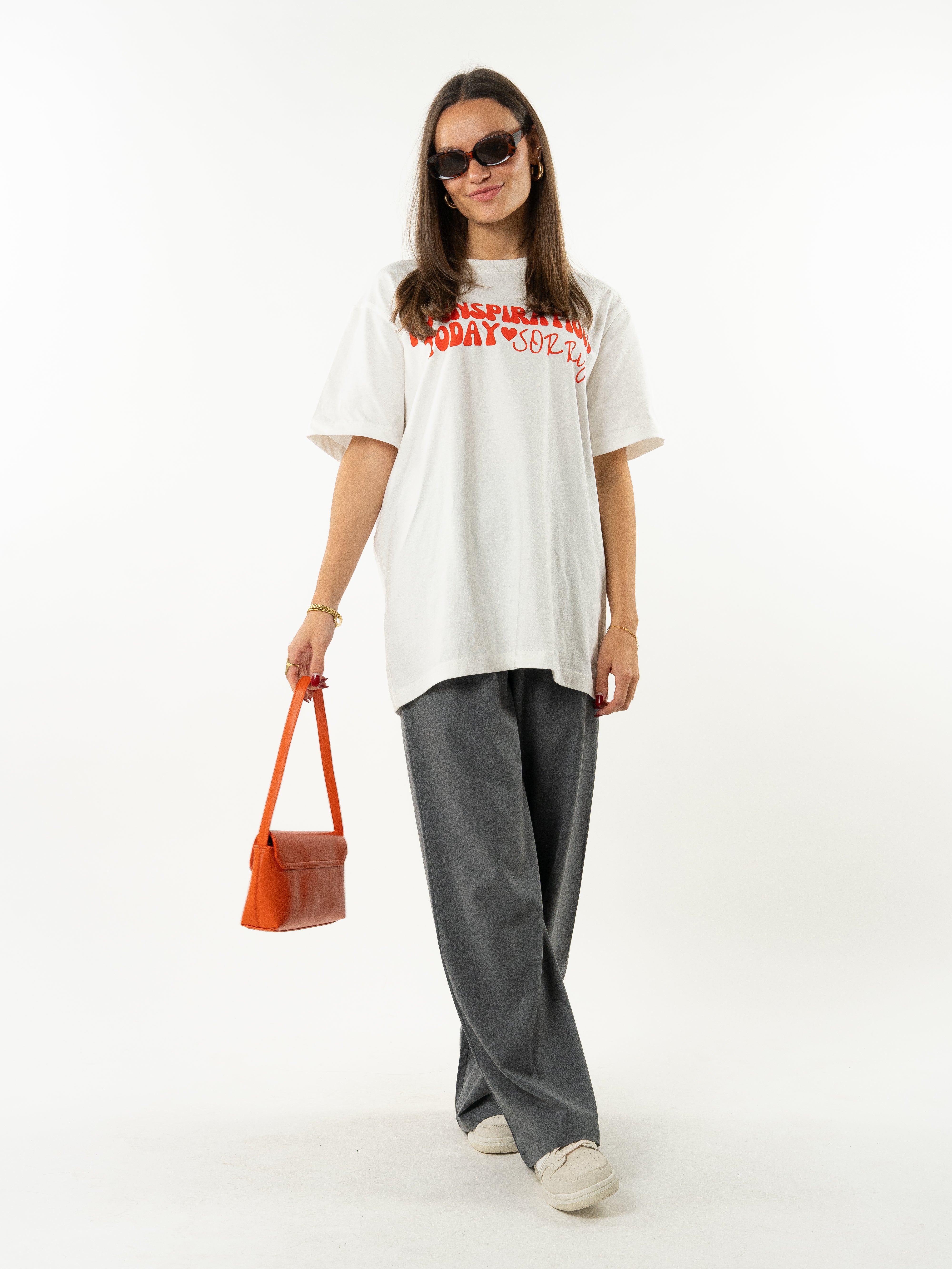 No Inspiration Today "SORRY " Shirt - weiß