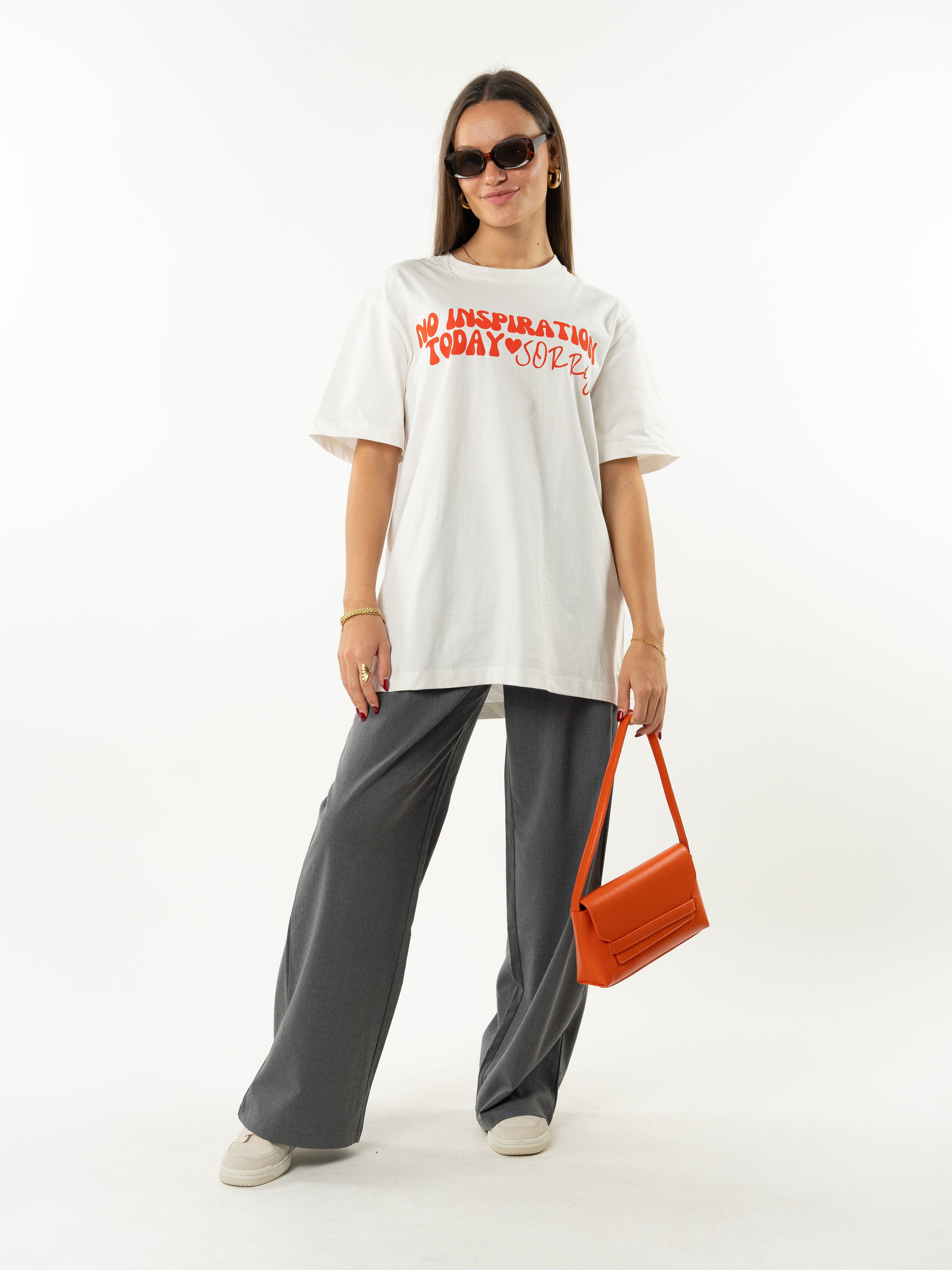 No Inspiration Today "SORRY " Shirt - weiß