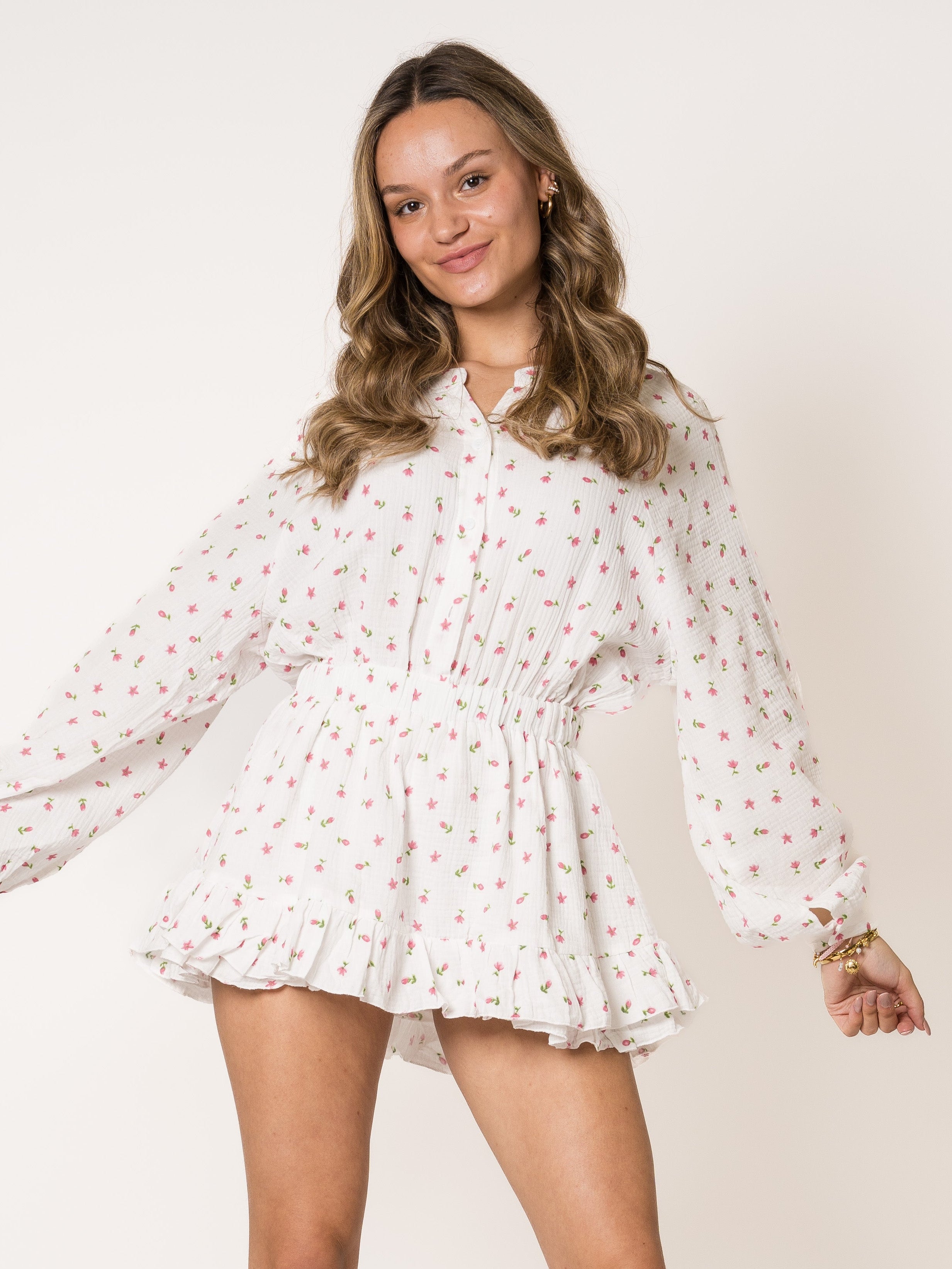 Keep It Sweet Bloom Musselin Playsuit