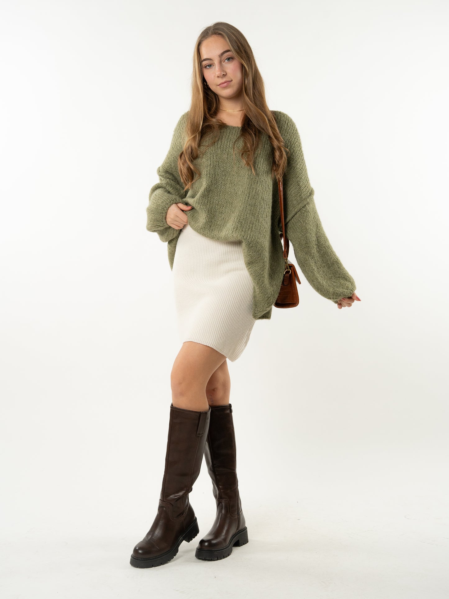 Knit Skirt Juno - Cremeweiß