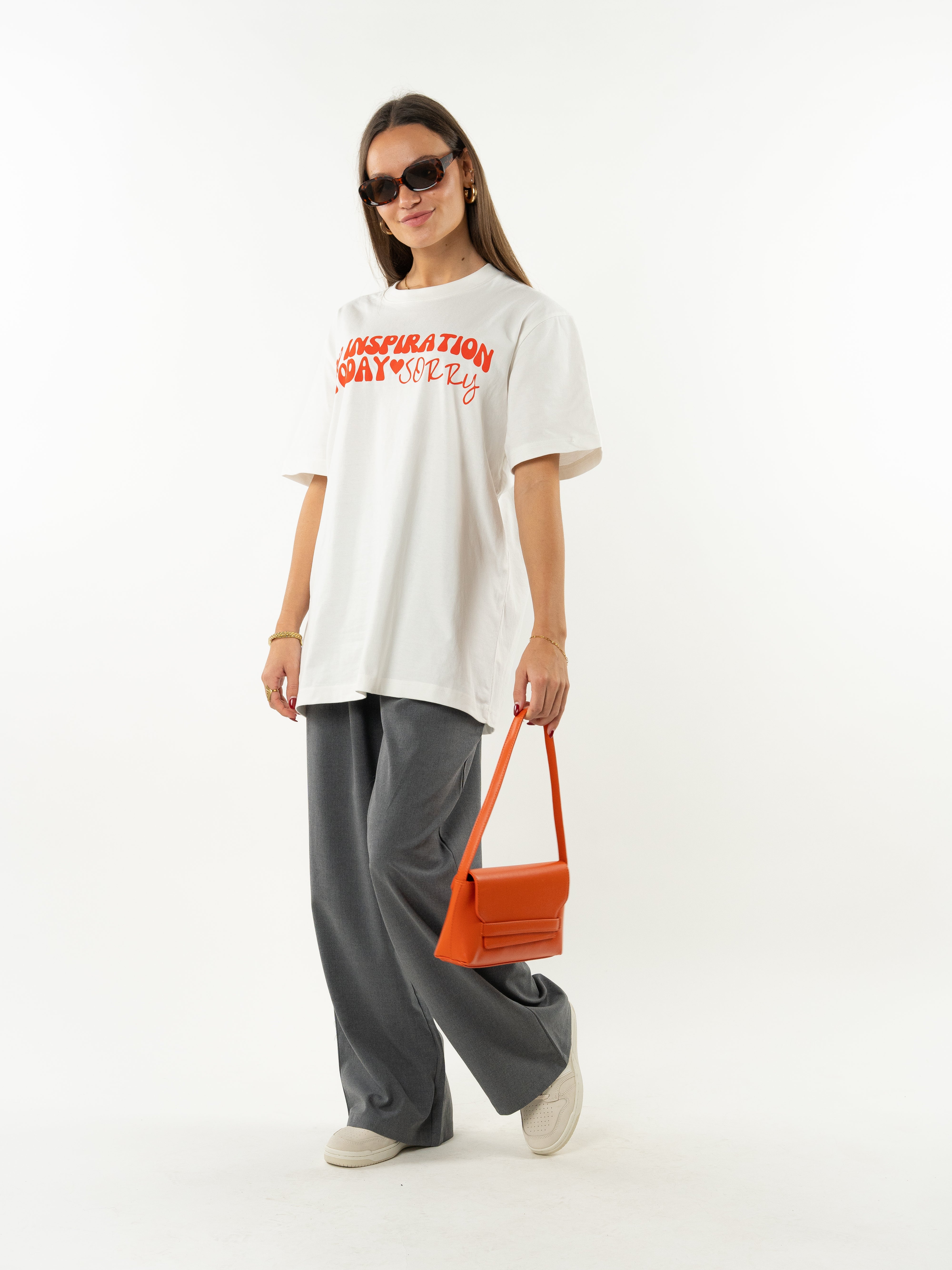 No Inspiration Today "SORRY " Shirt - weiß